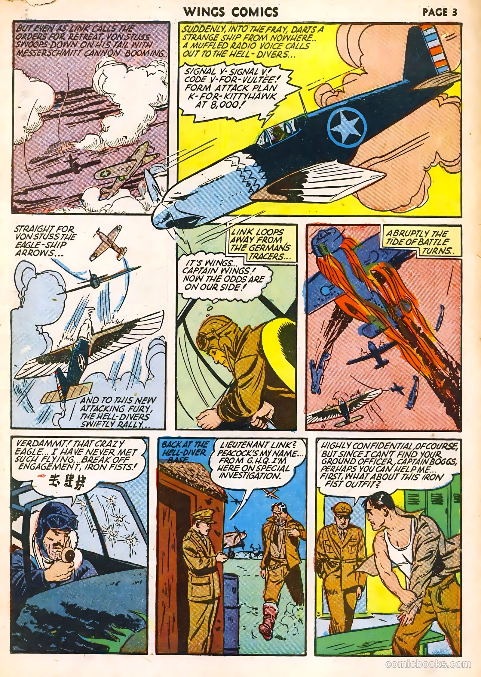 Wings Comics #32 (1943) — page 5 of 68