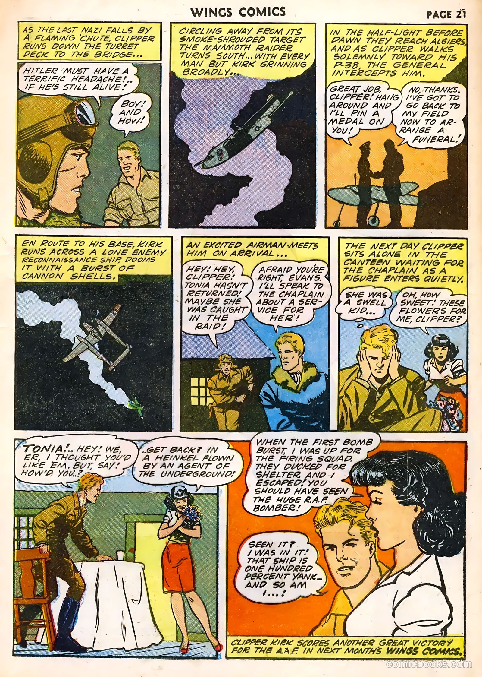 Wings Comics #32 (1943) — page 23 of 68
