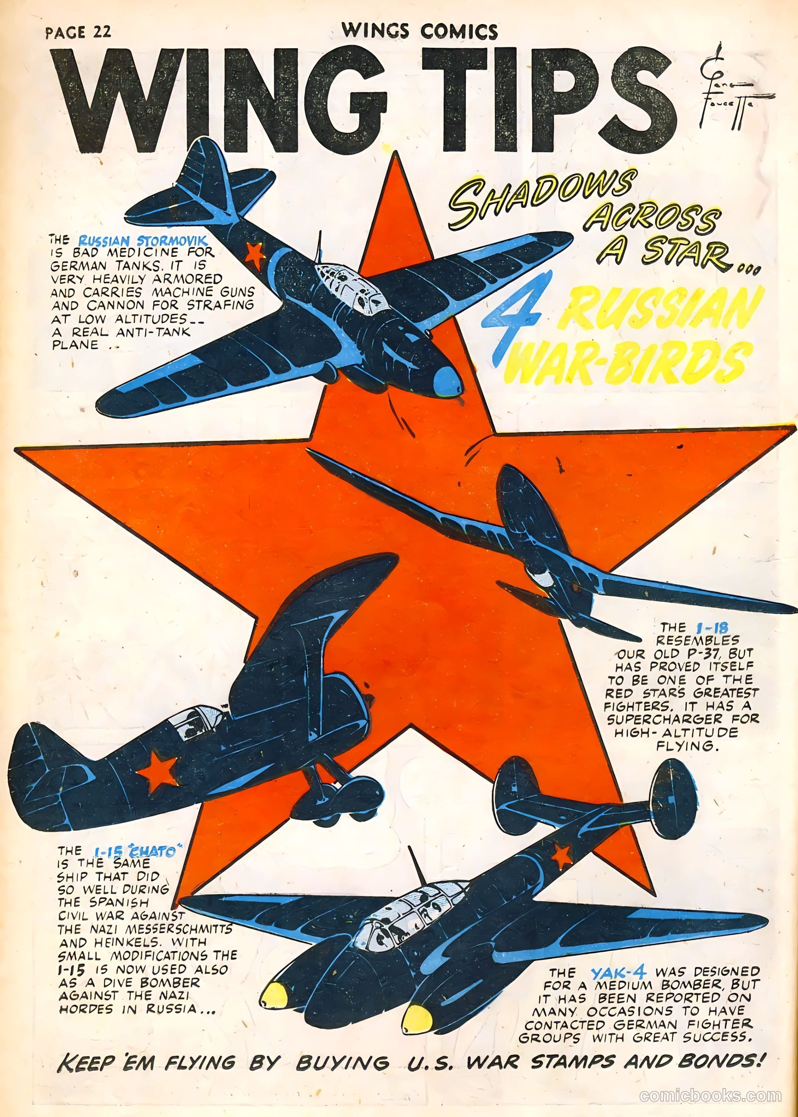 Wings Comics #32 (1943) — page 24 of 68