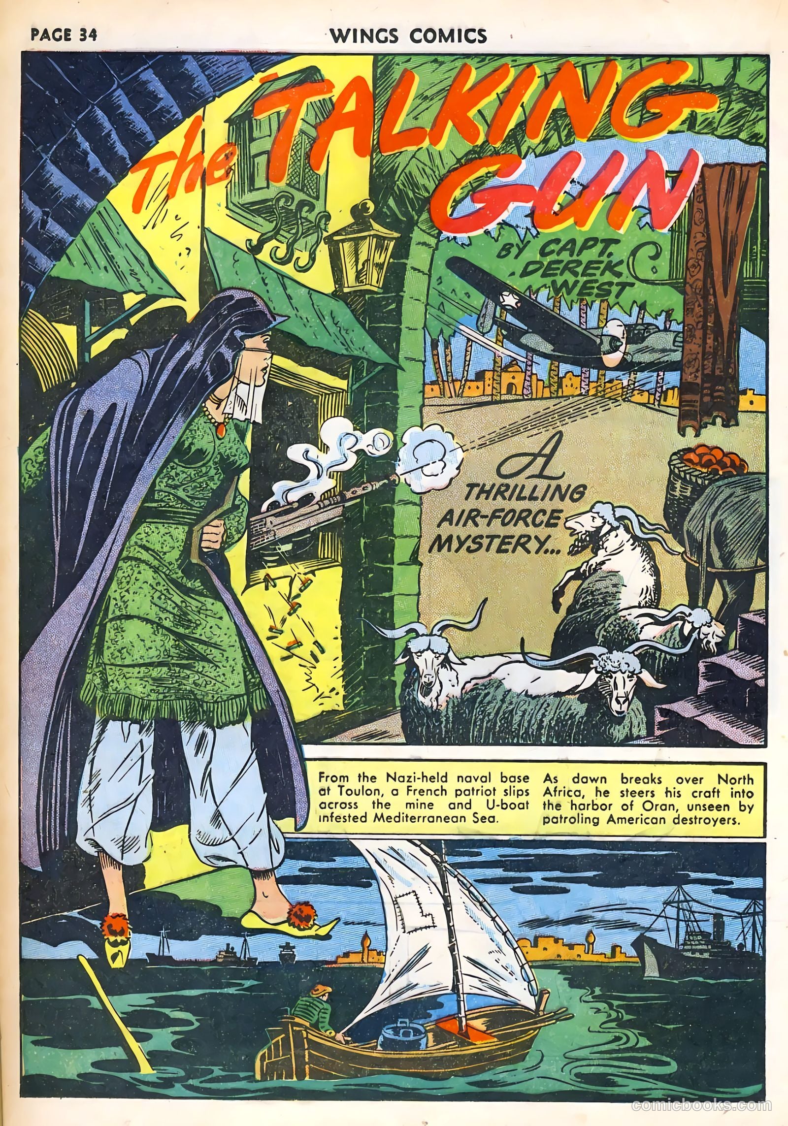 Wings Comics #32 (1943) — page 36 of 68