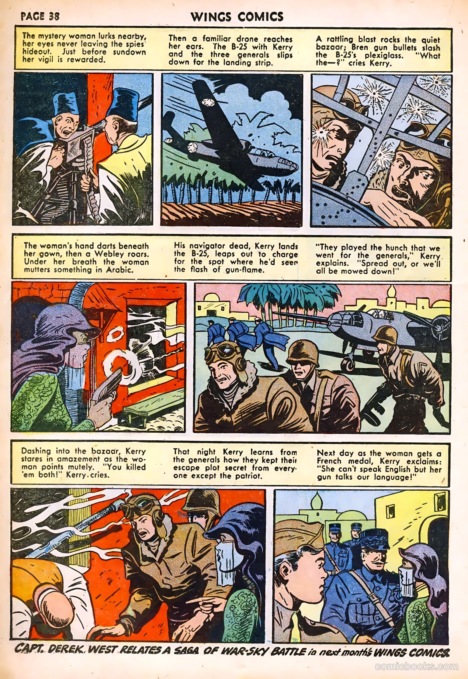 Wings Comics #32 (1943) — page 40 of 68