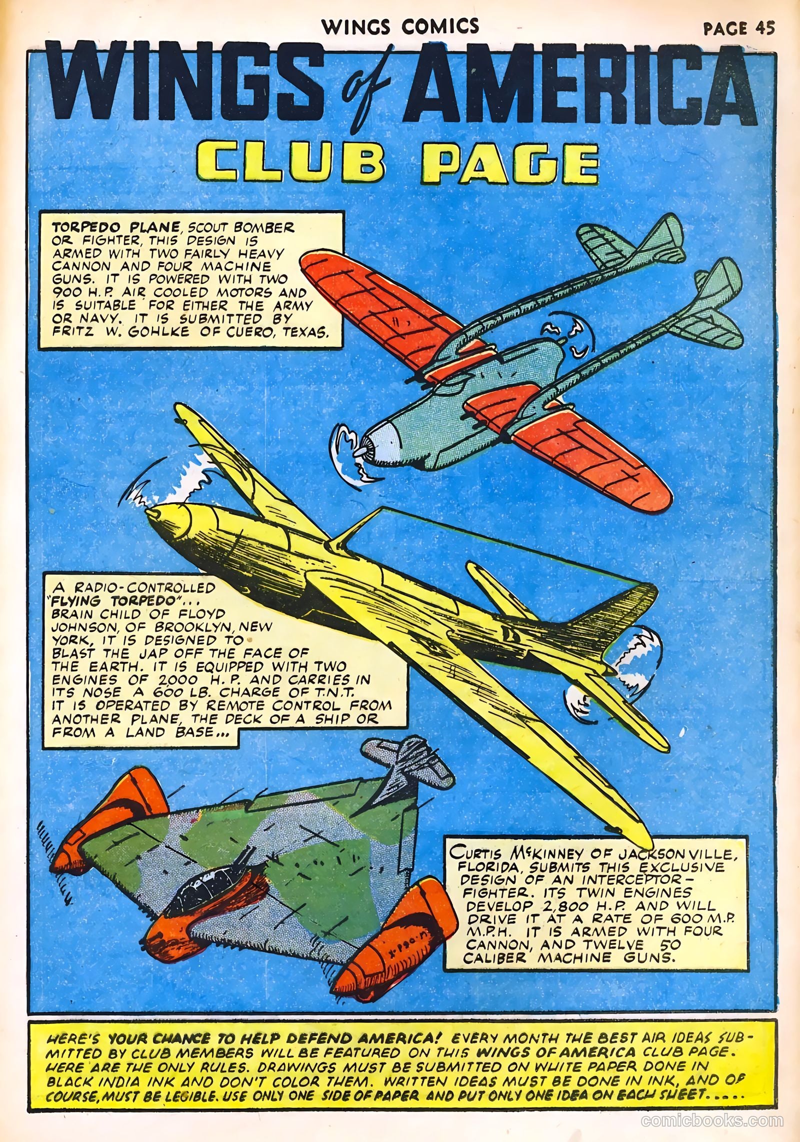 Wings Comics #32 (1943) — page 47 of 68