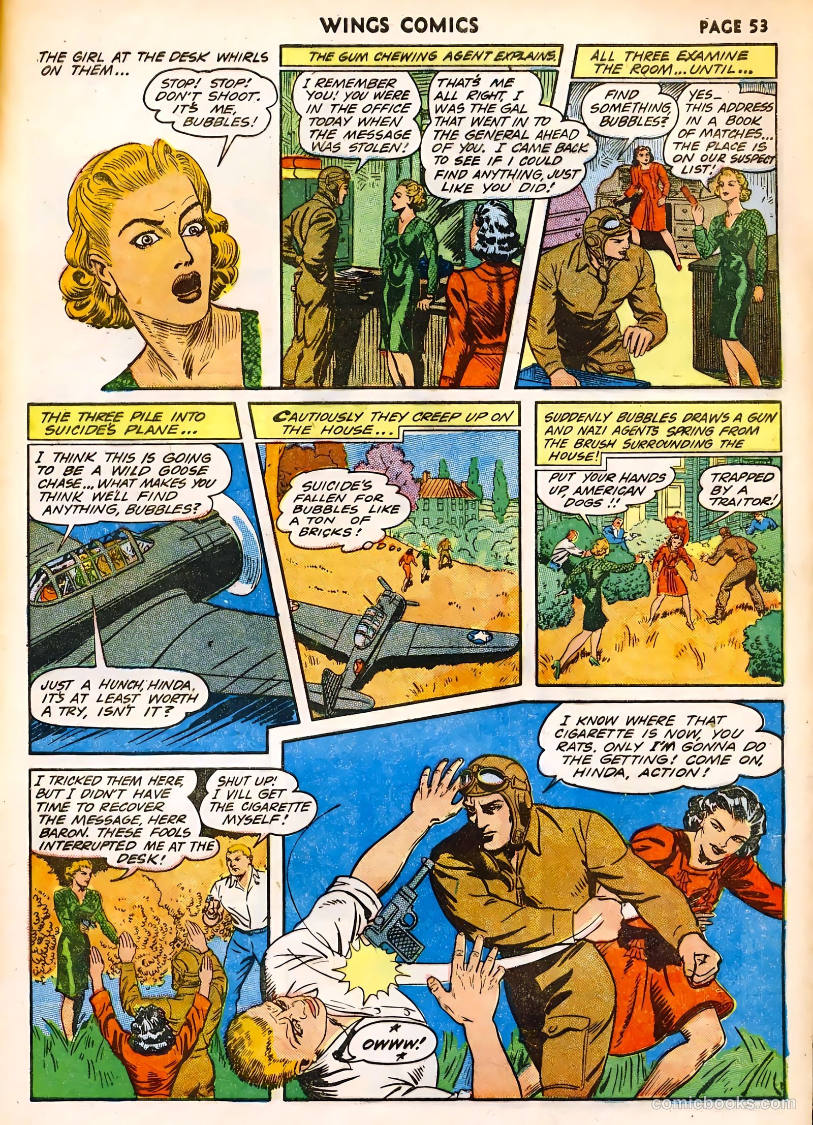 Wings Comics #32 (1943) — page 55 of 68