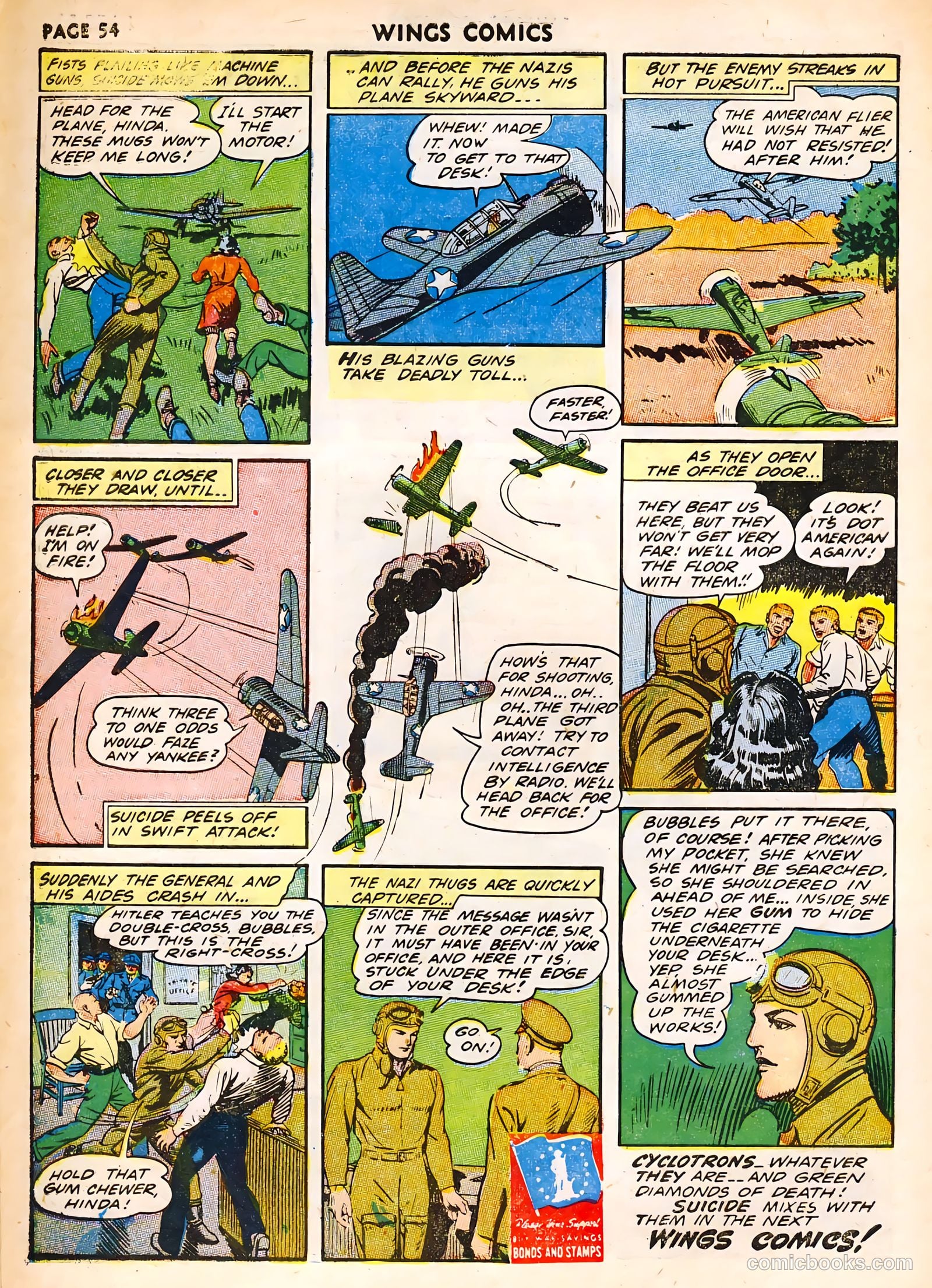 Wings Comics #32 (1943) — page 56 of 68