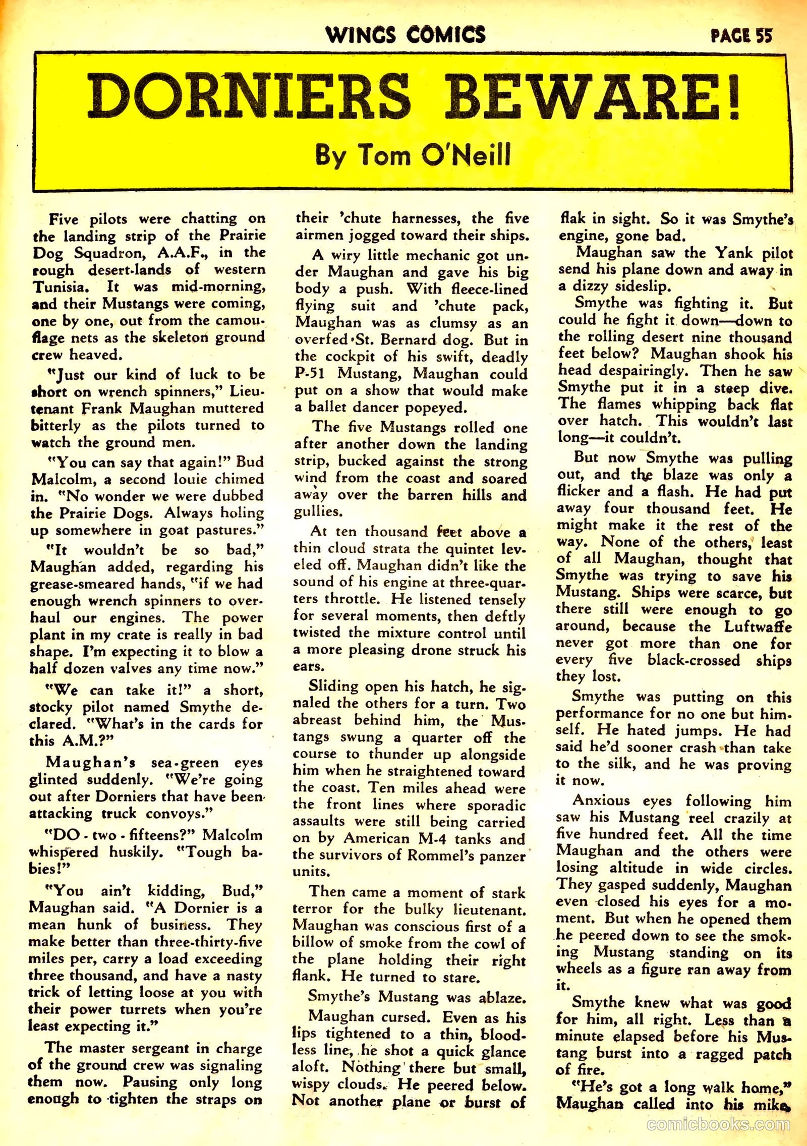 Wings Comics #32 (1943) — page 57 of 68