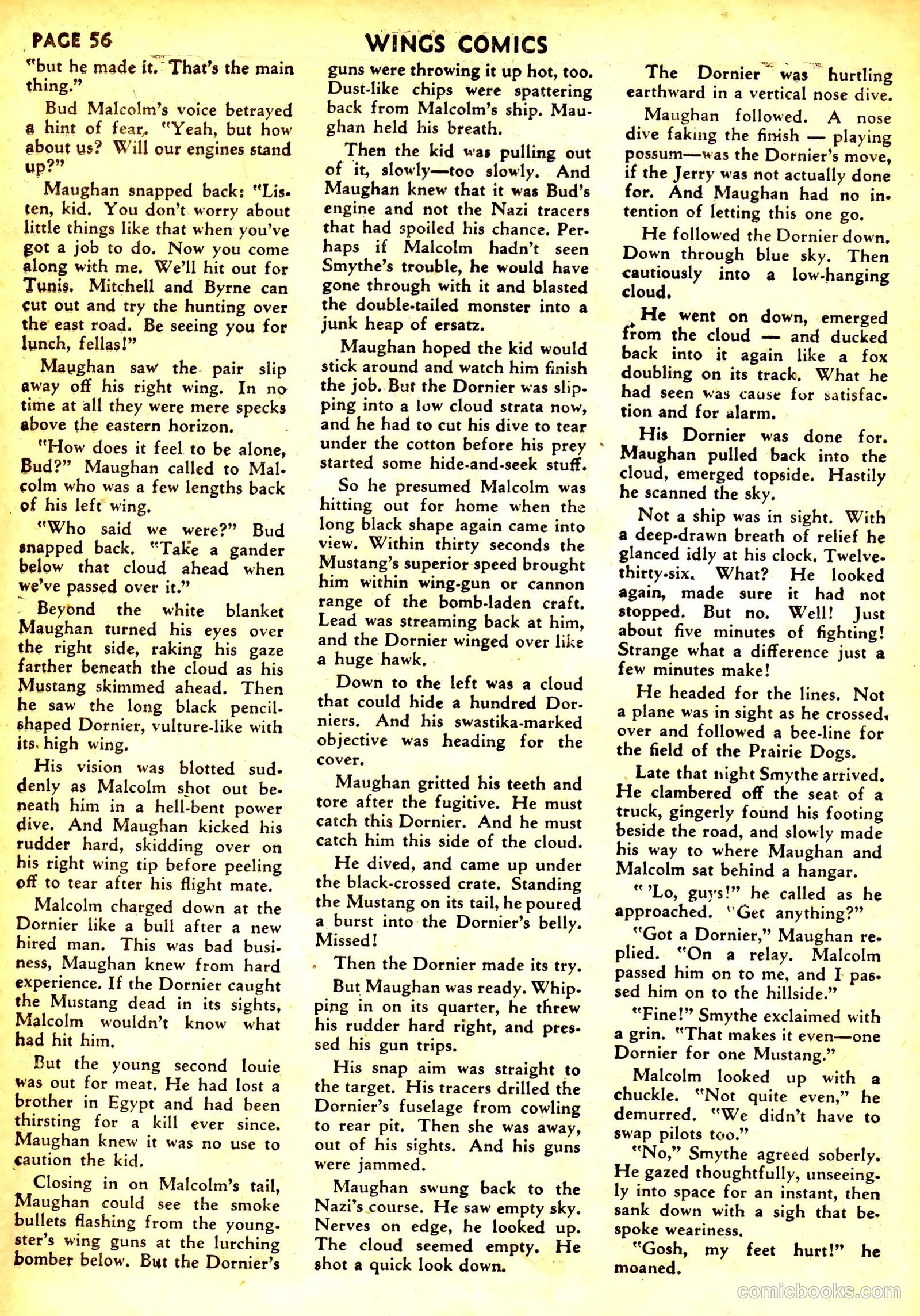 Wings Comics #32 (1943) — page 58 of 68