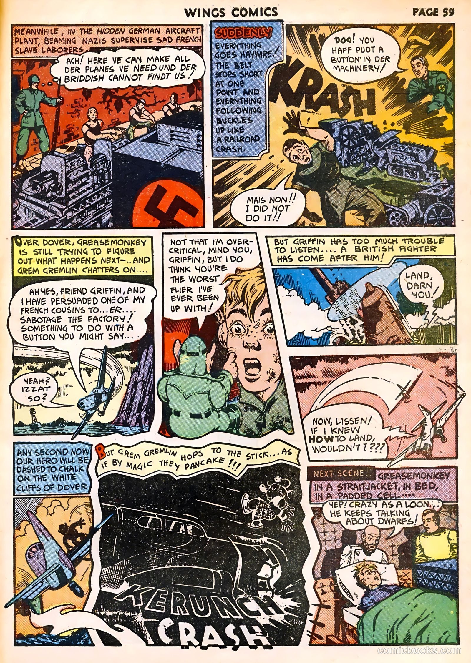 Wings Comics #32 (1943) — page 61 of 68