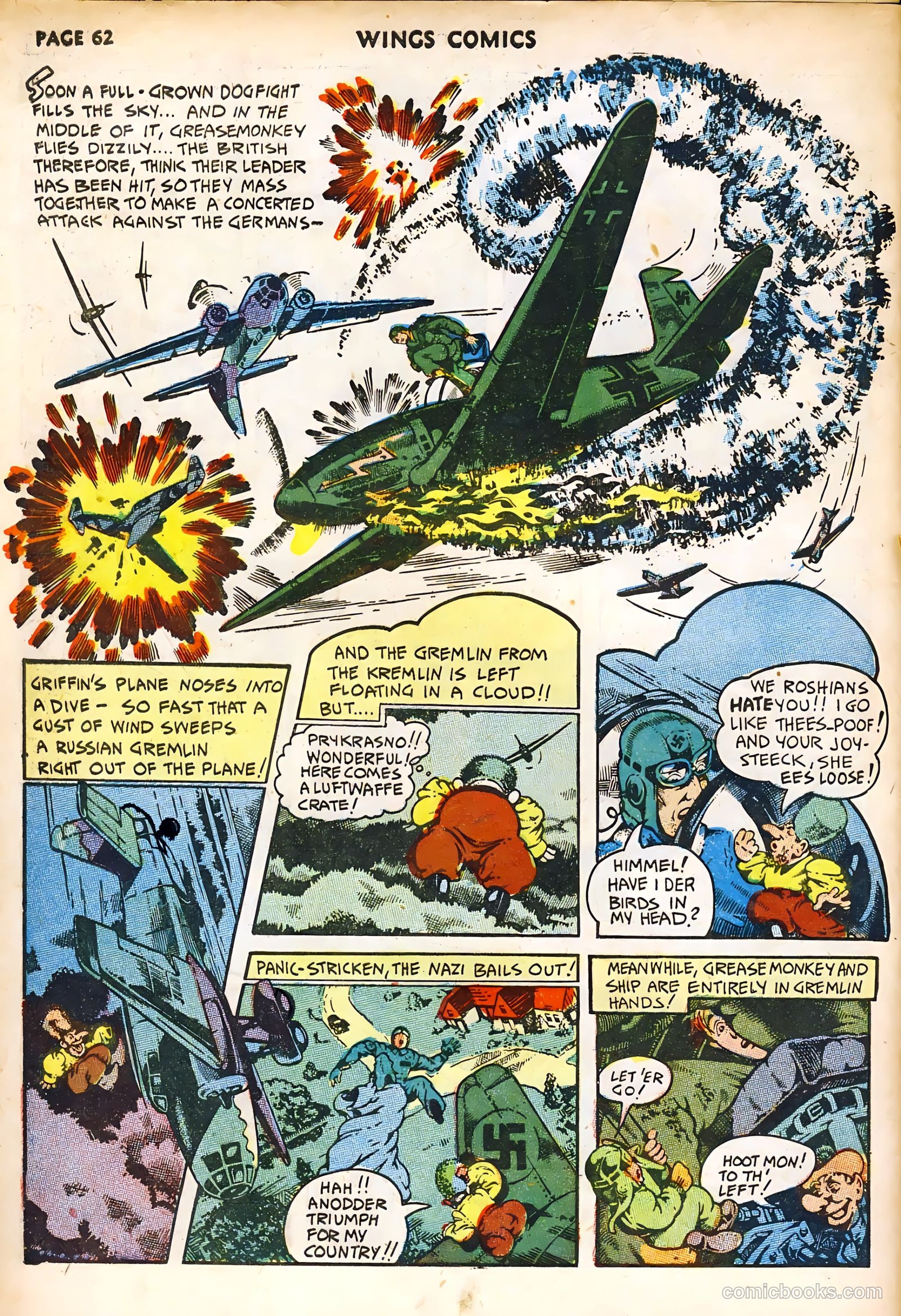 Wings Comics #32 (1943) — page 64 of 68