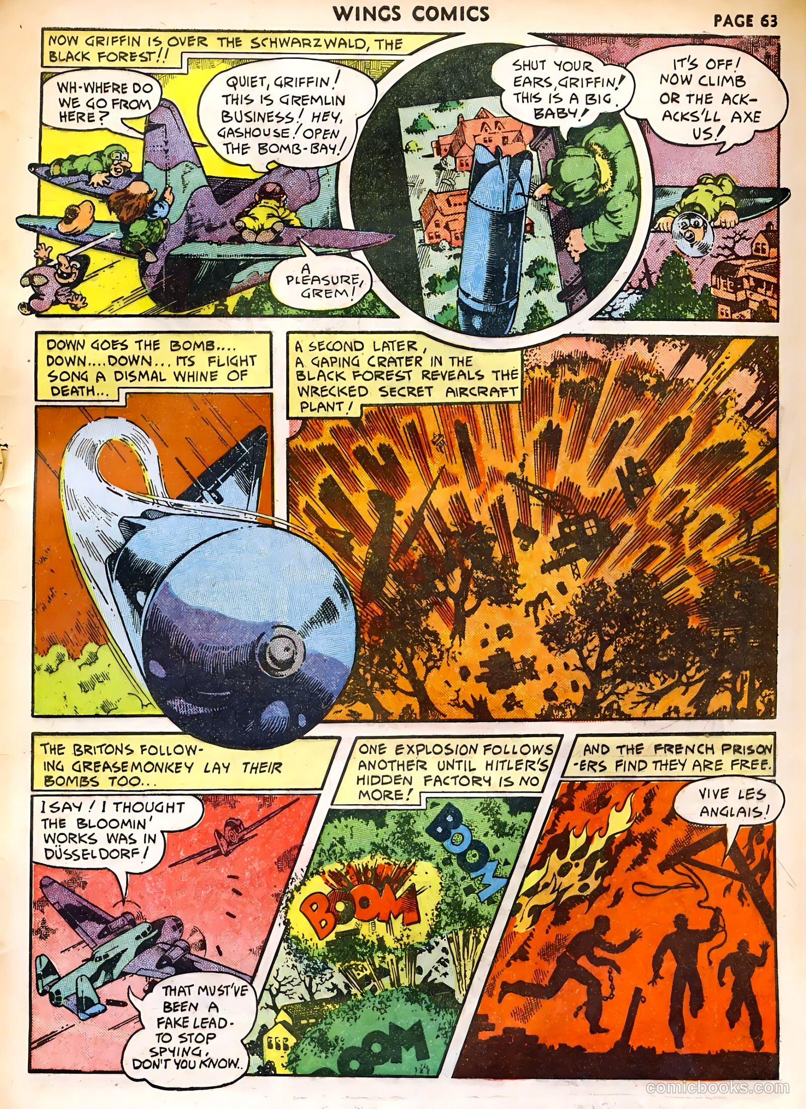 Wings Comics #32 (1943) — page 65 of 68