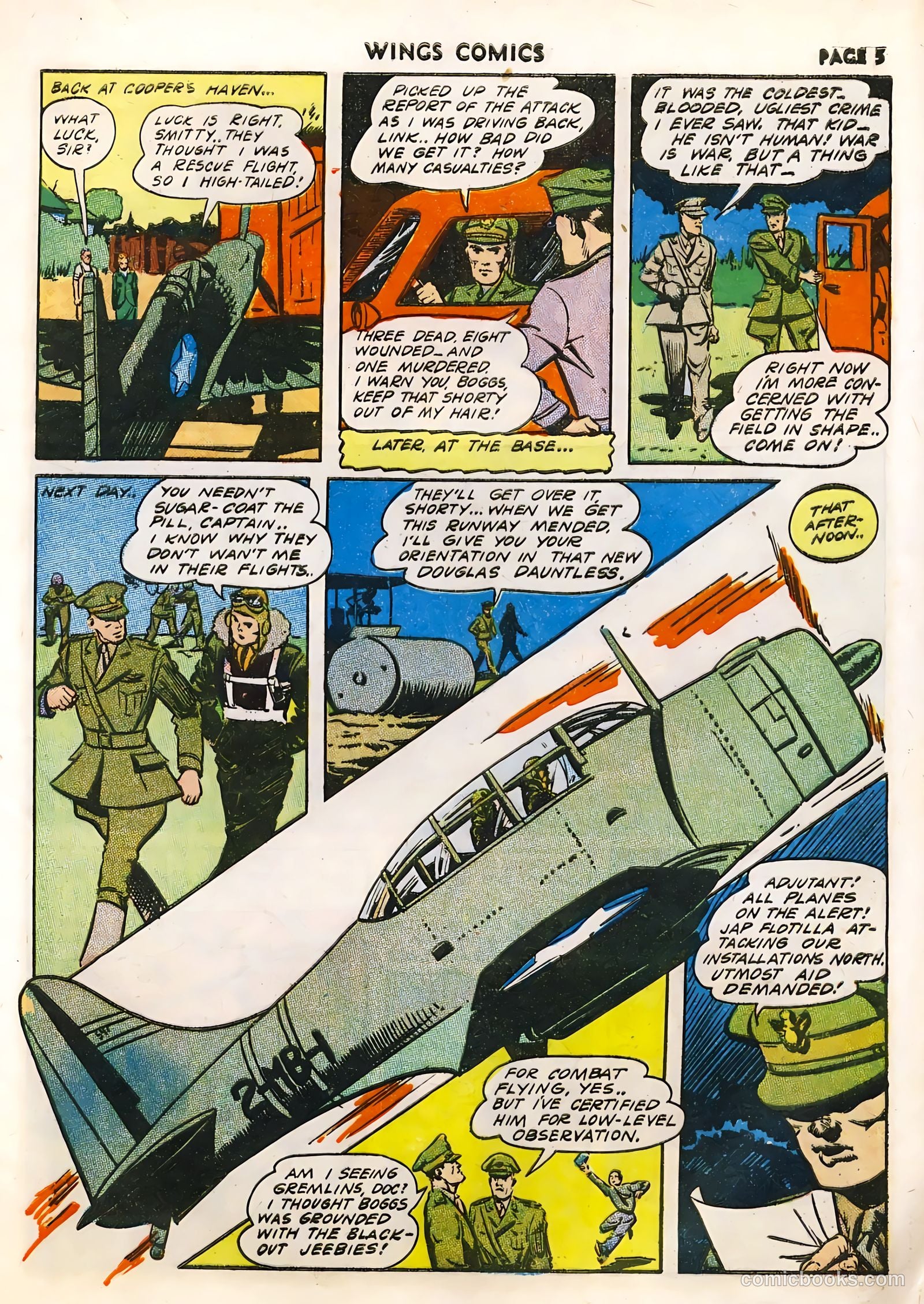 Wings Comics #33 (1943) — page 7 of 68