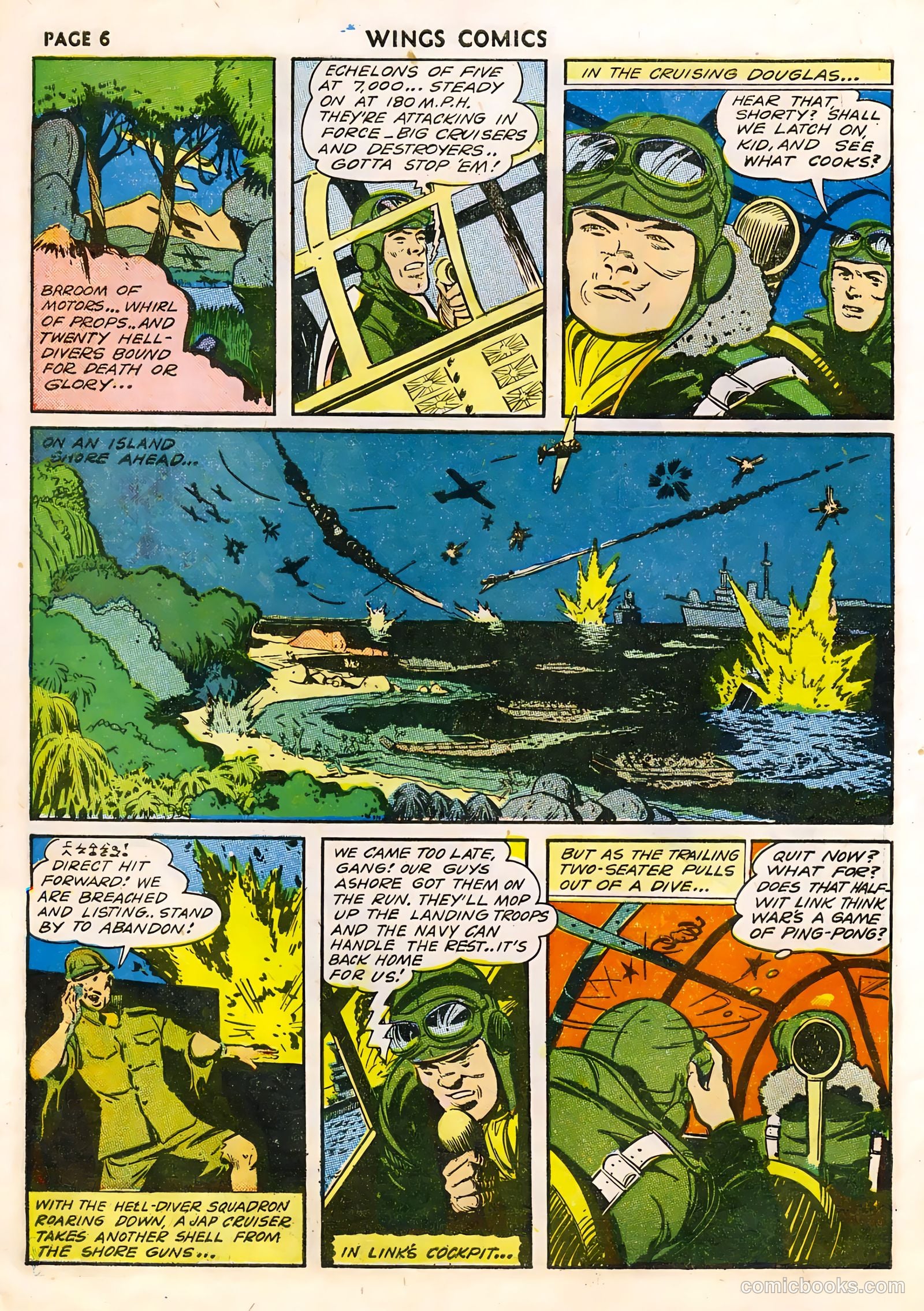 Wings Comics #33 (1943) — page 8 of 68