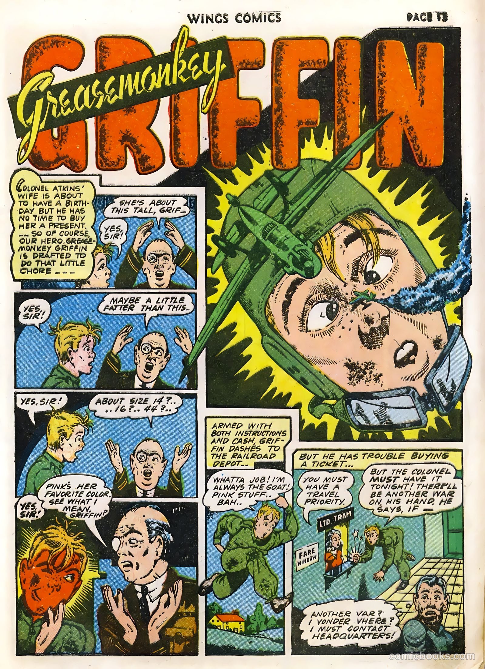 Wings Comics #33 (1943) — page 15 of 68
