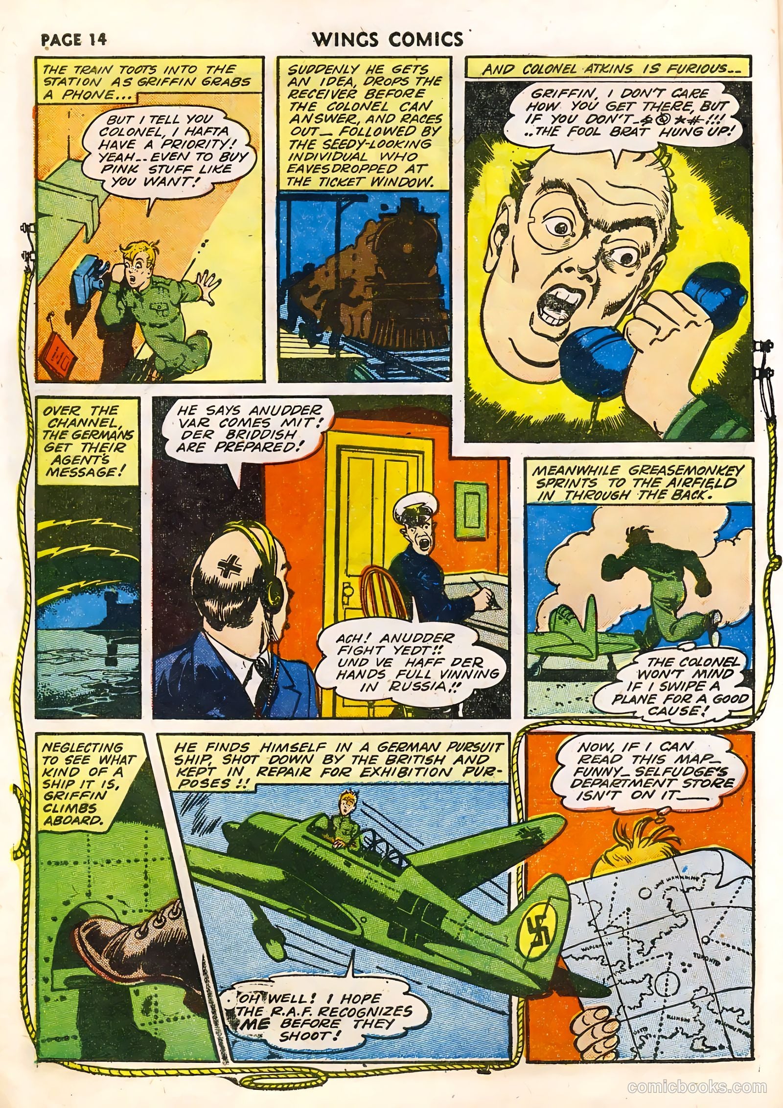Wings Comics #33 (1943) — page 16 of 68