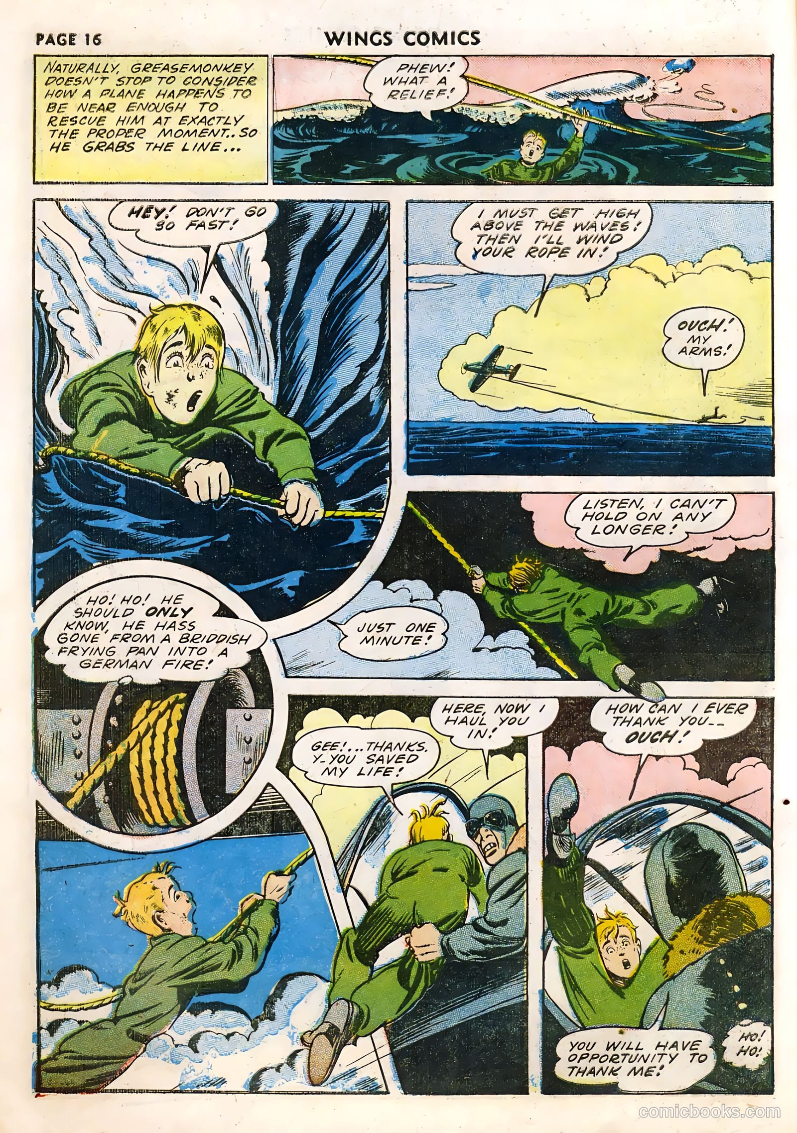 Wings Comics #33 (1943) — page 18 of 68