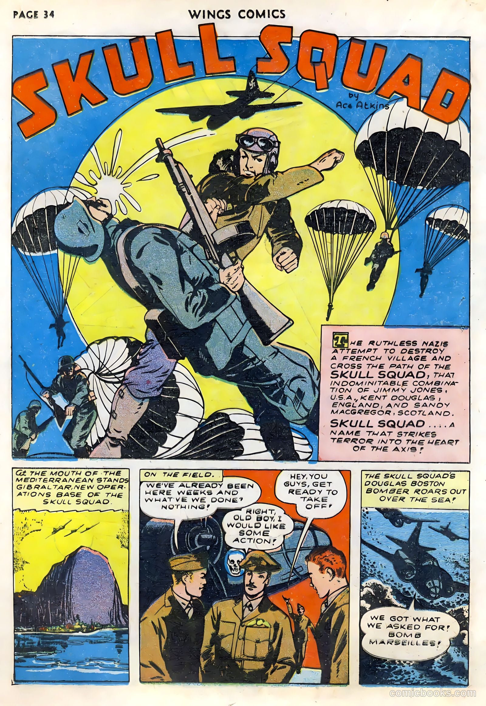 Wings Comics #33 (1943) — page 36 of 68