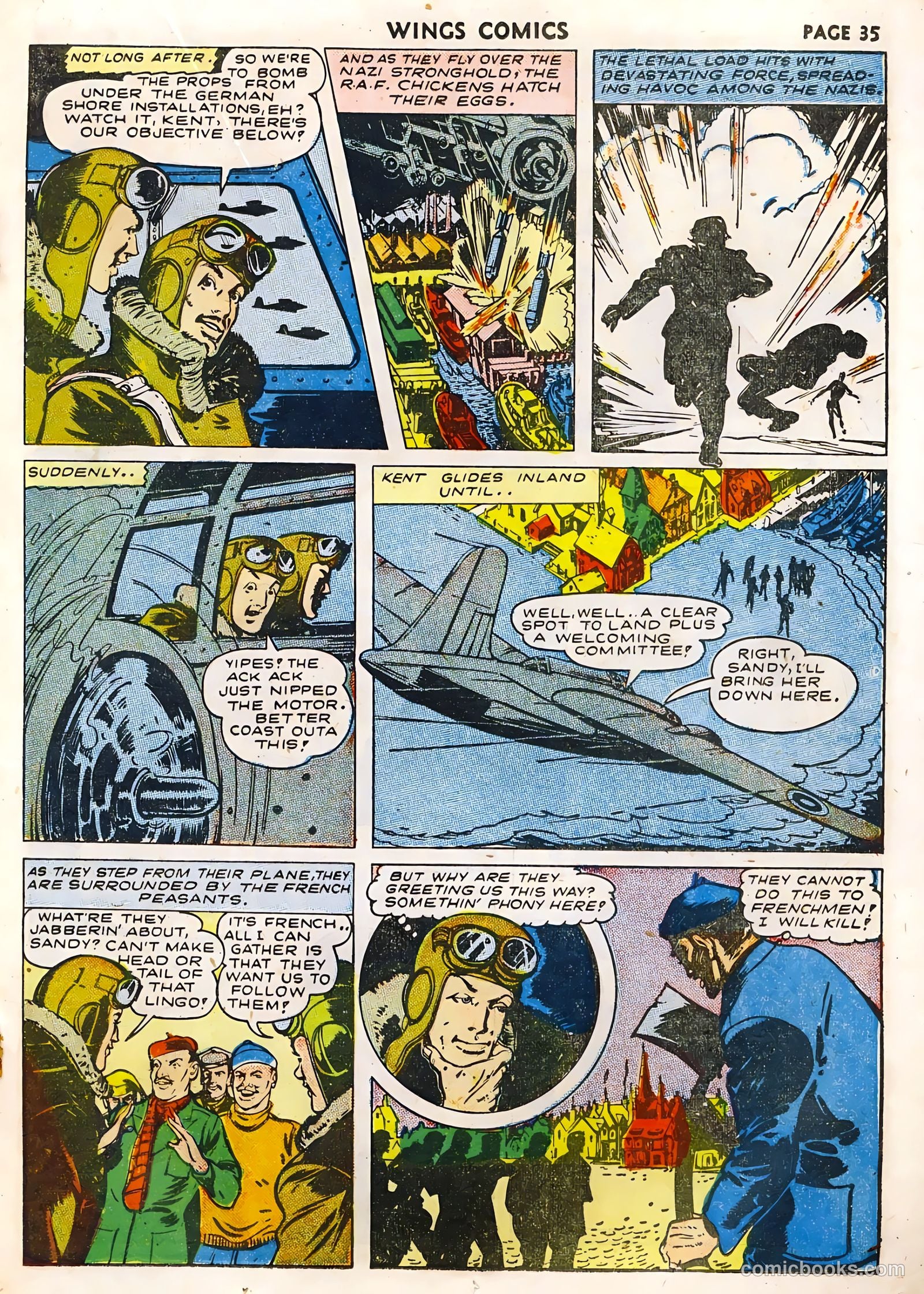 Wings Comics #33 (1943) — page 37 of 68