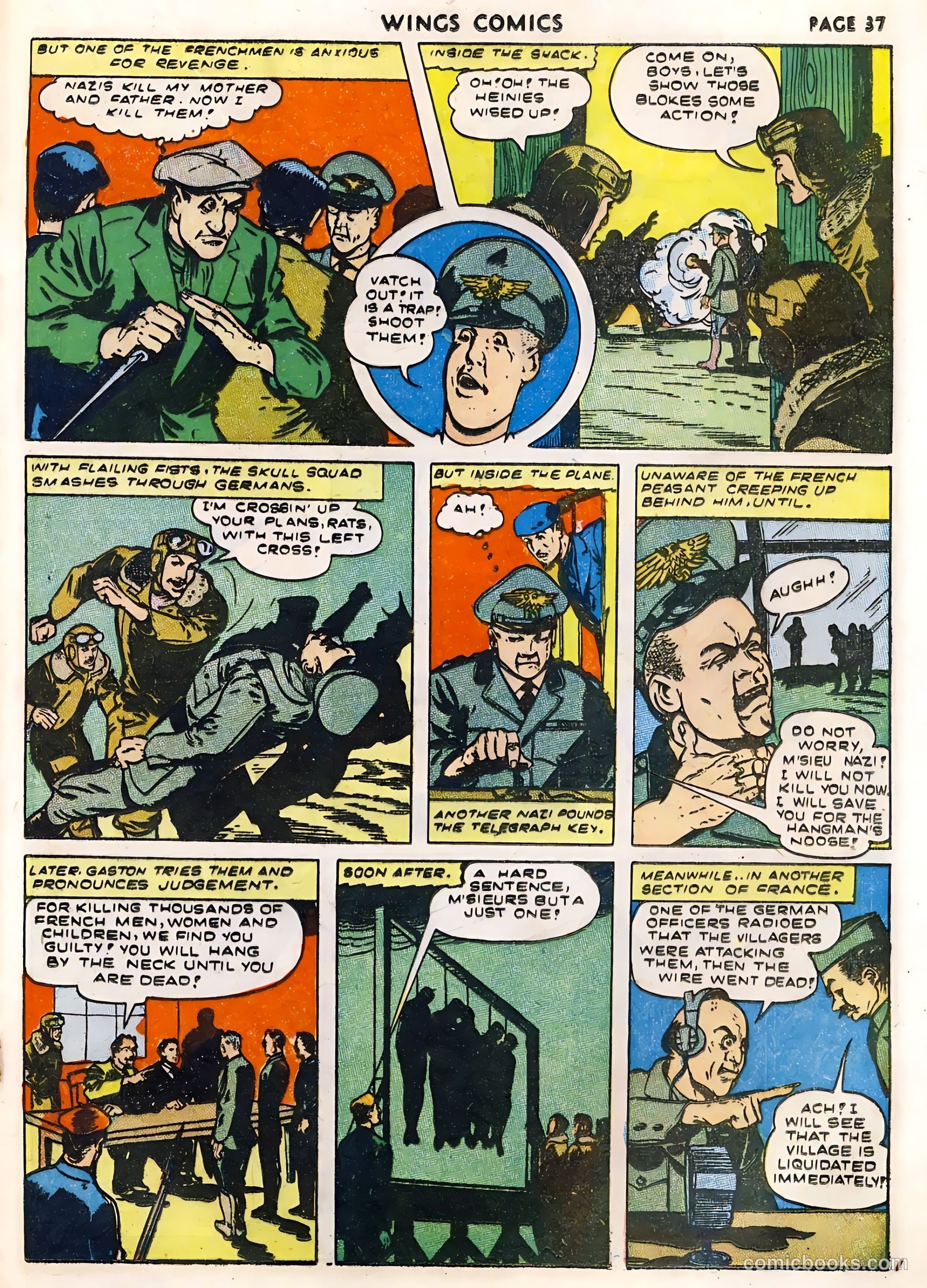 Wings Comics #33 (1943) — page 39 of 68