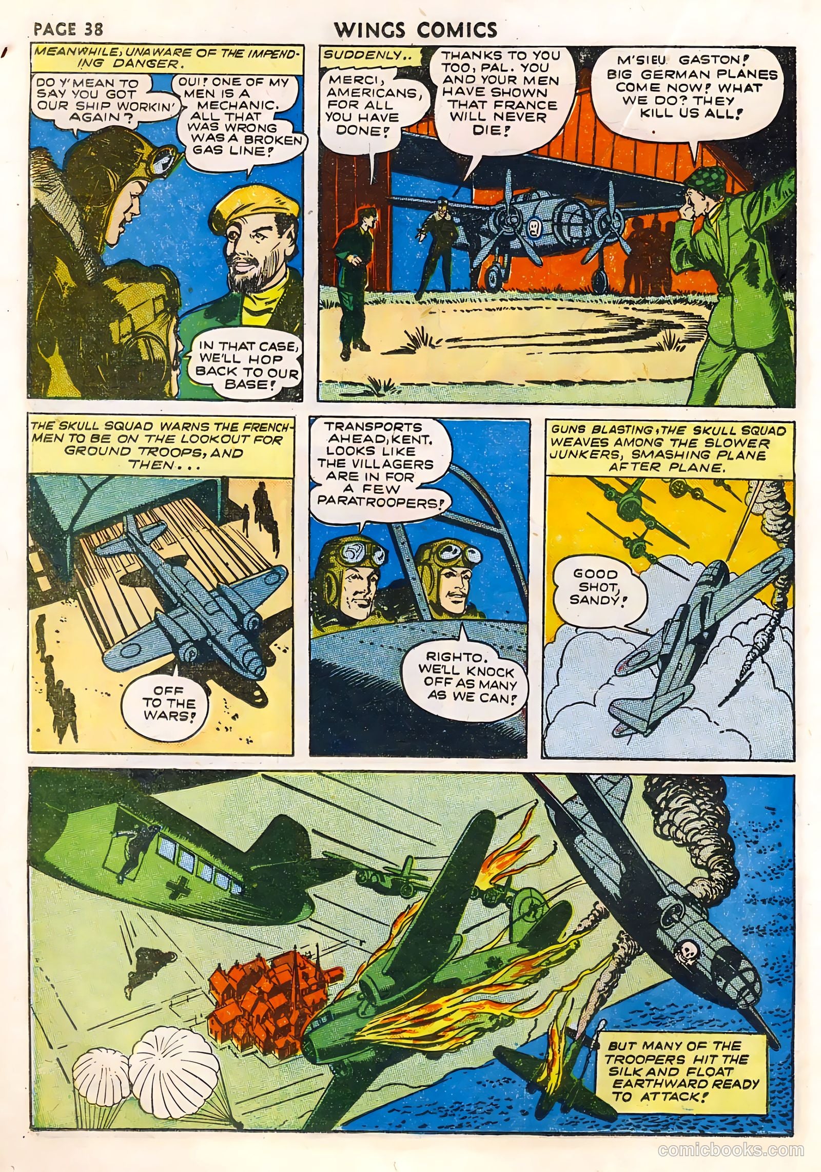Wings Comics #33 (1943) — page 40 of 68