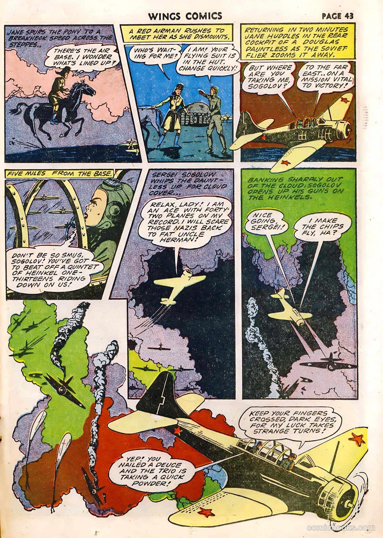 Wings Comics #33 (1943) — page 45 of 68