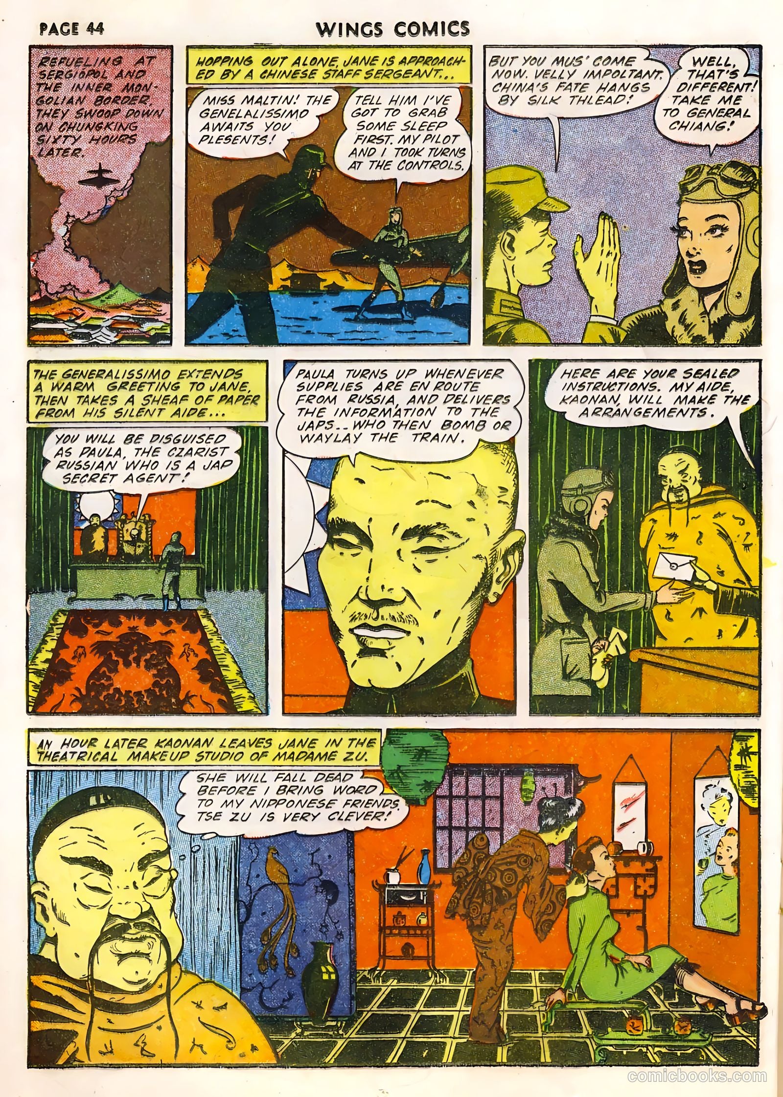 Wings Comics #33 (1943) — page 46 of 68