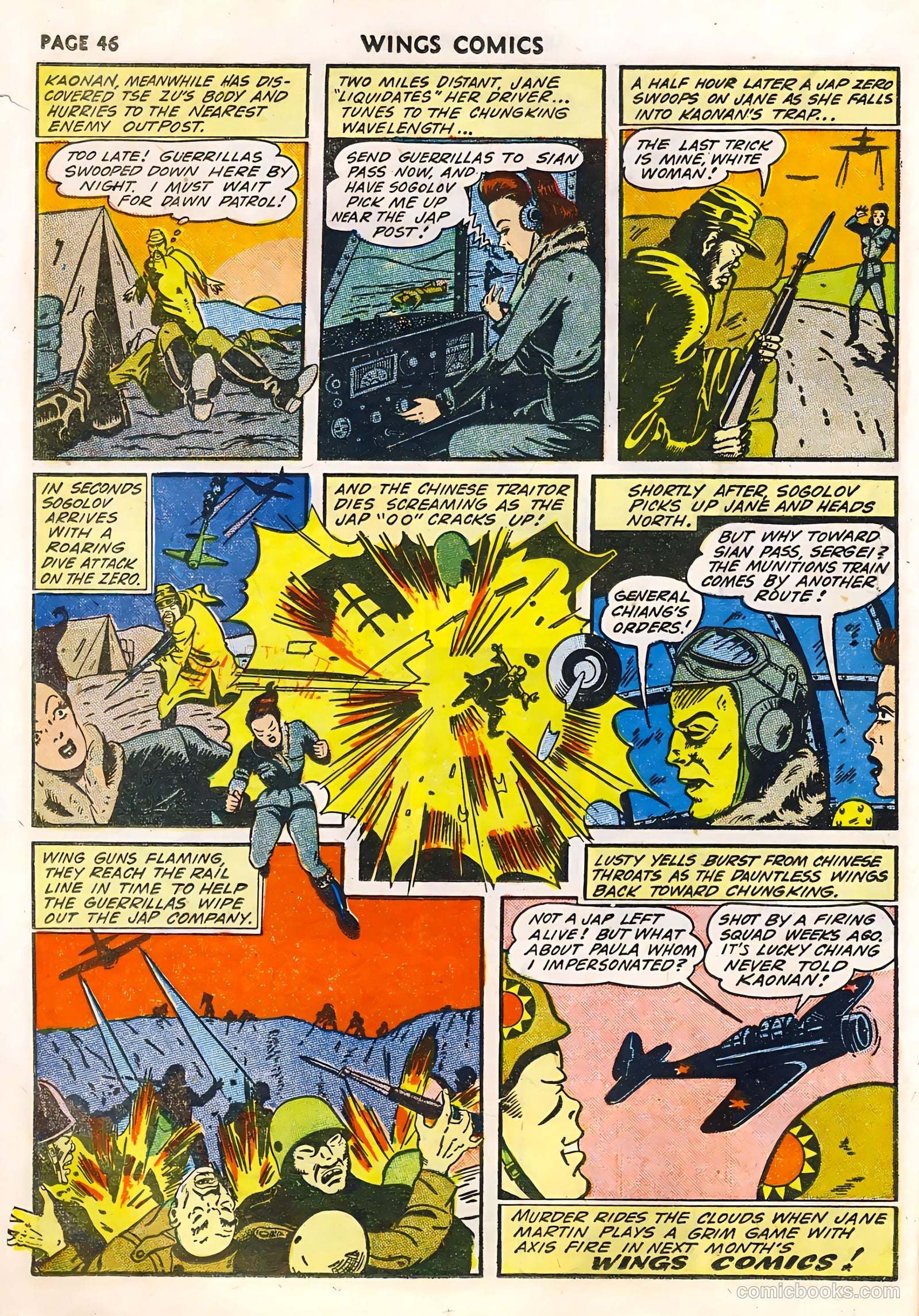 Wings Comics #33 (1943) — page 48 of 68