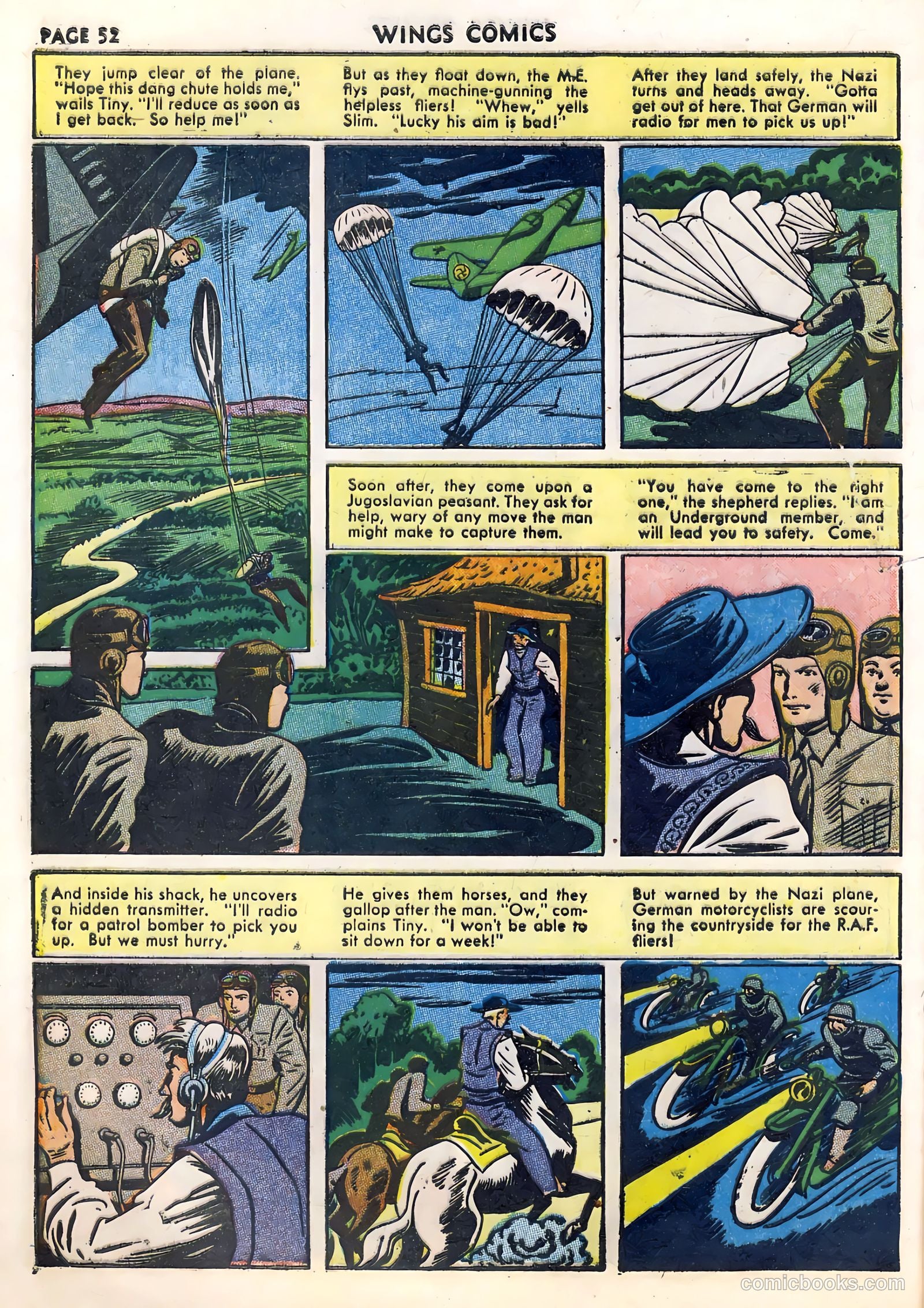 Wings Comics #33 (1943) — page 54 of 68