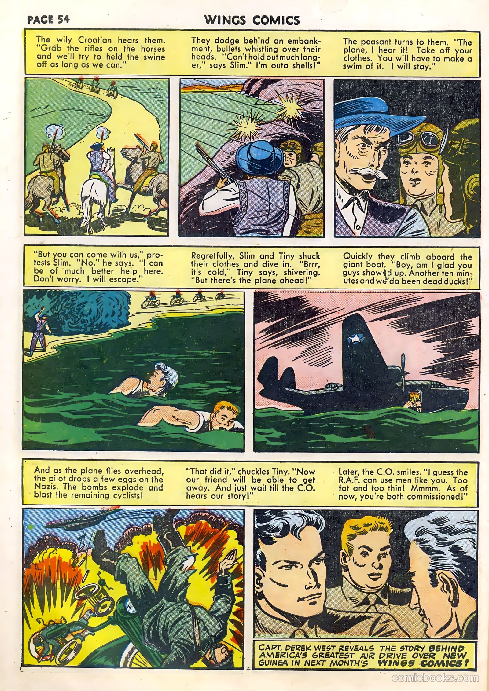 Wings Comics #33 (1943) — page 56 of 68