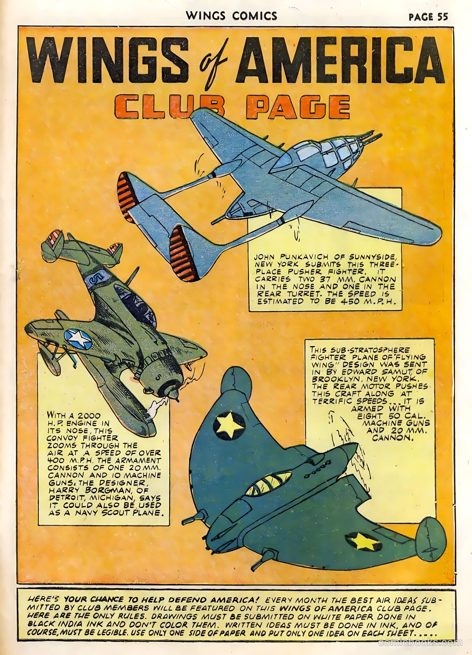 Wings Comics #33 (1943) — page 57 of 68