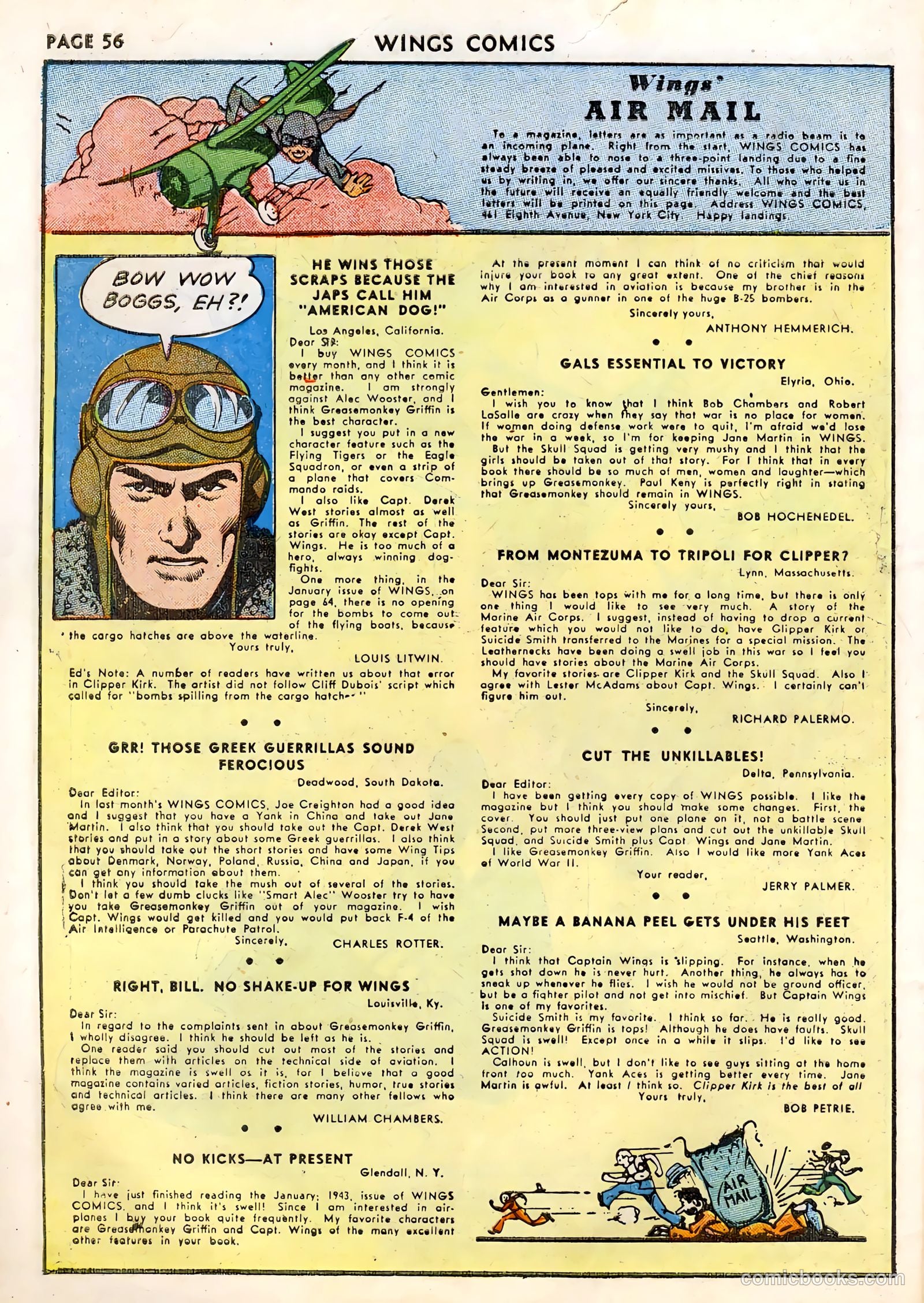 Wings Comics #33 (1943) — page 58 of 68