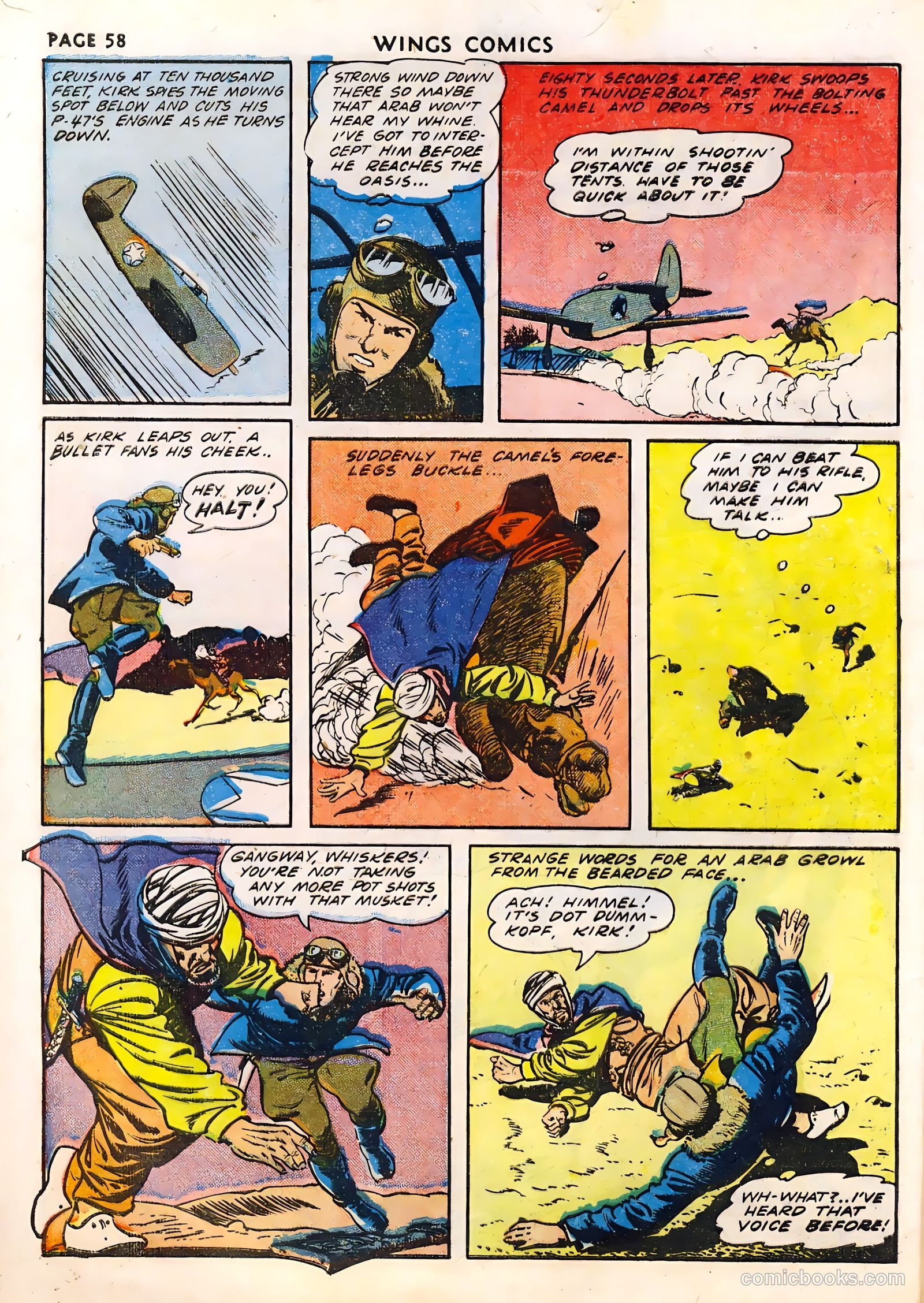 Wings Comics #33 (1943) — page 60 of 68