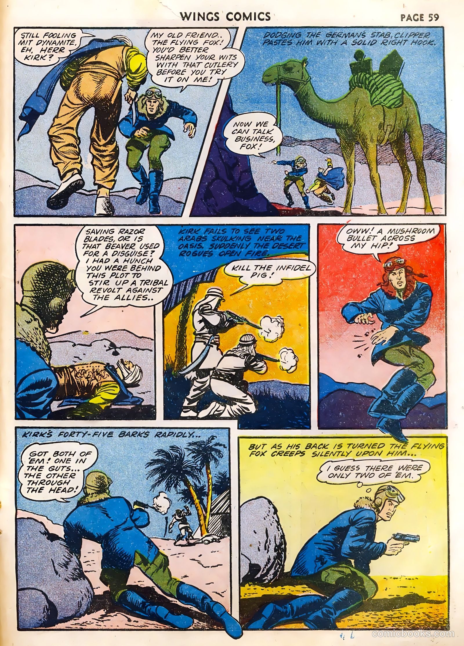 Wings Comics #33 (1943) — page 61 of 68