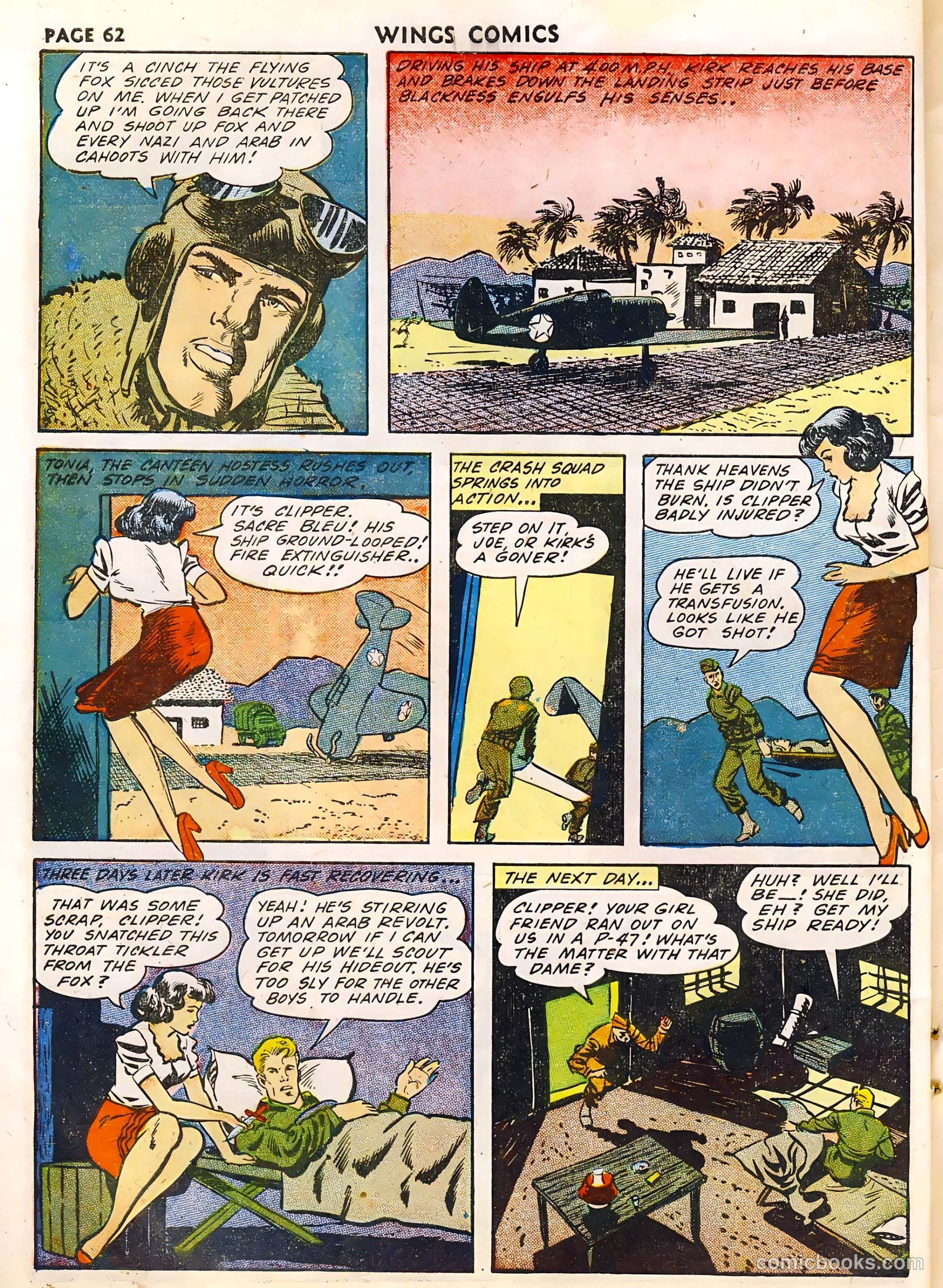 Wings Comics #33 (1943) — page 64 of 68