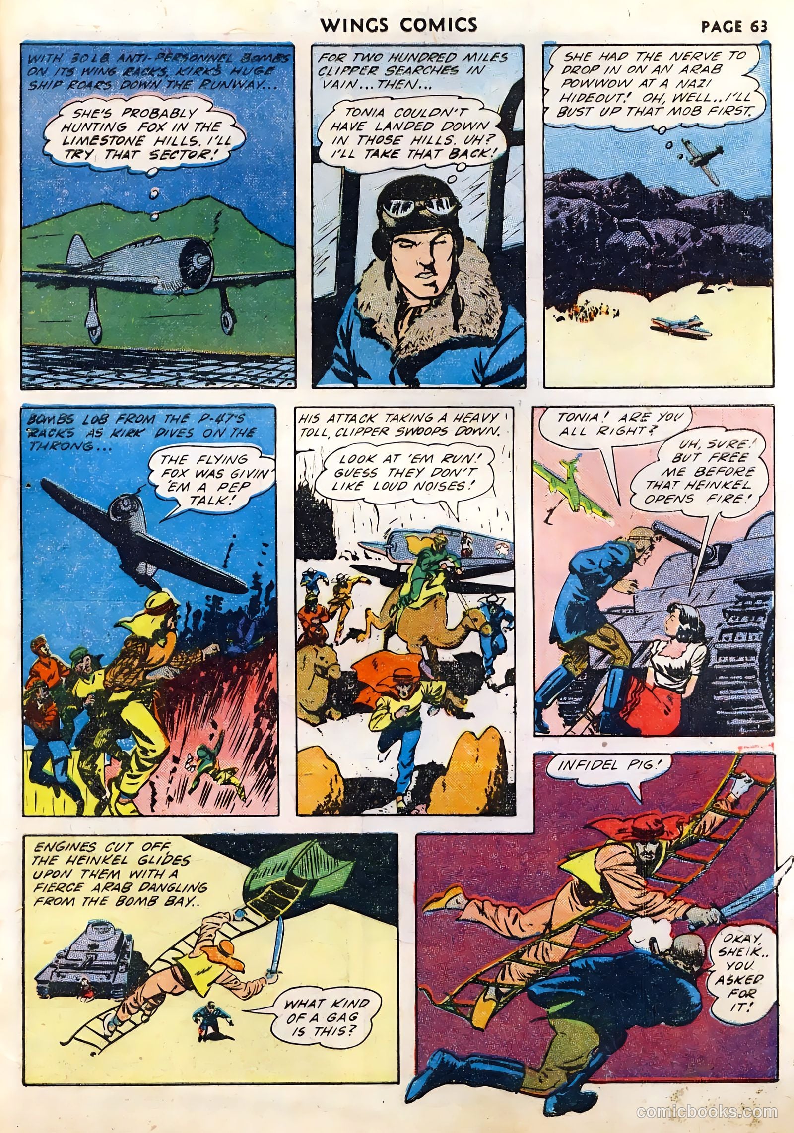 Wings Comics #33 (1943) — page 65 of 68