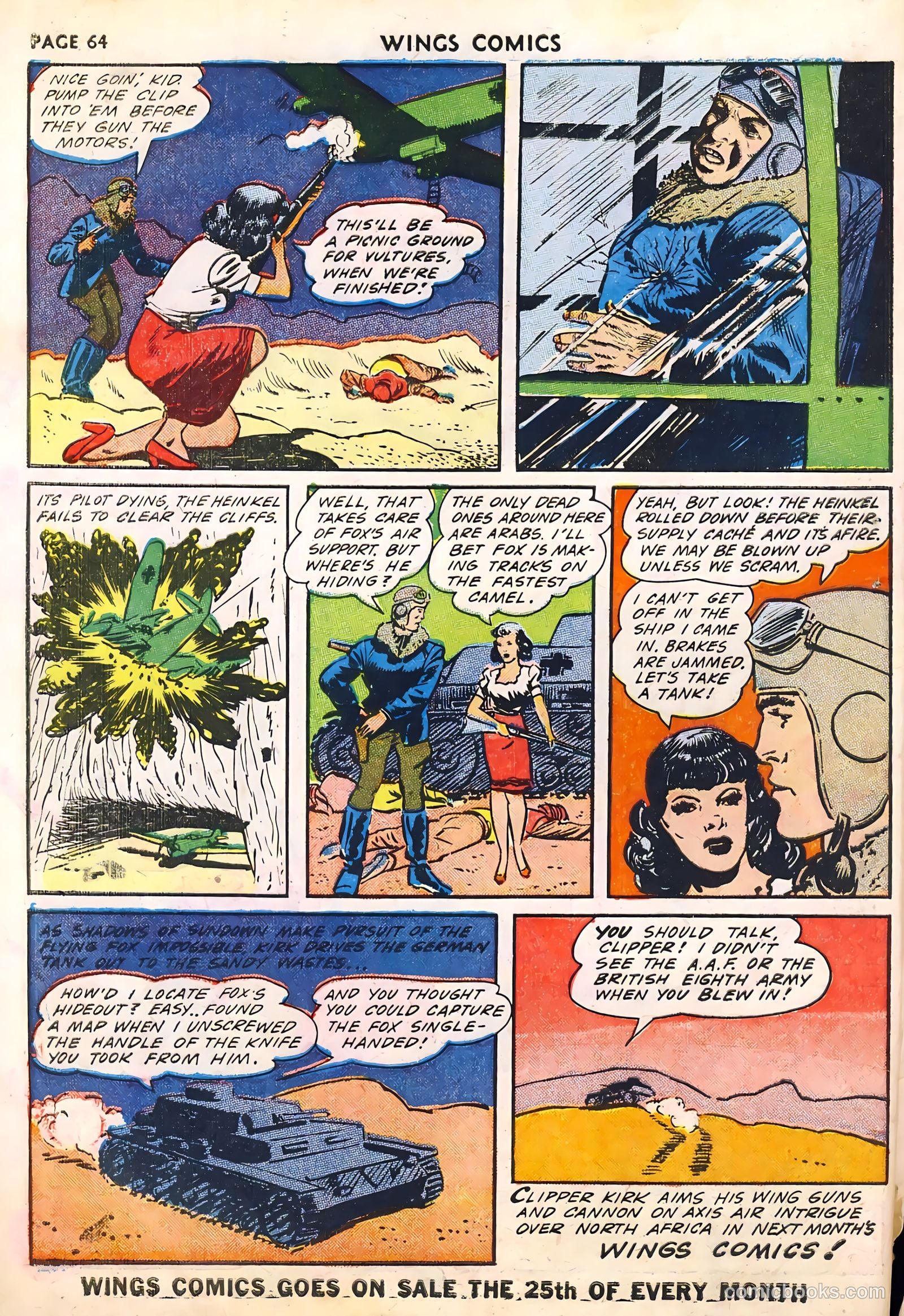 Wings Comics #33 (1943) — page 66 of 68