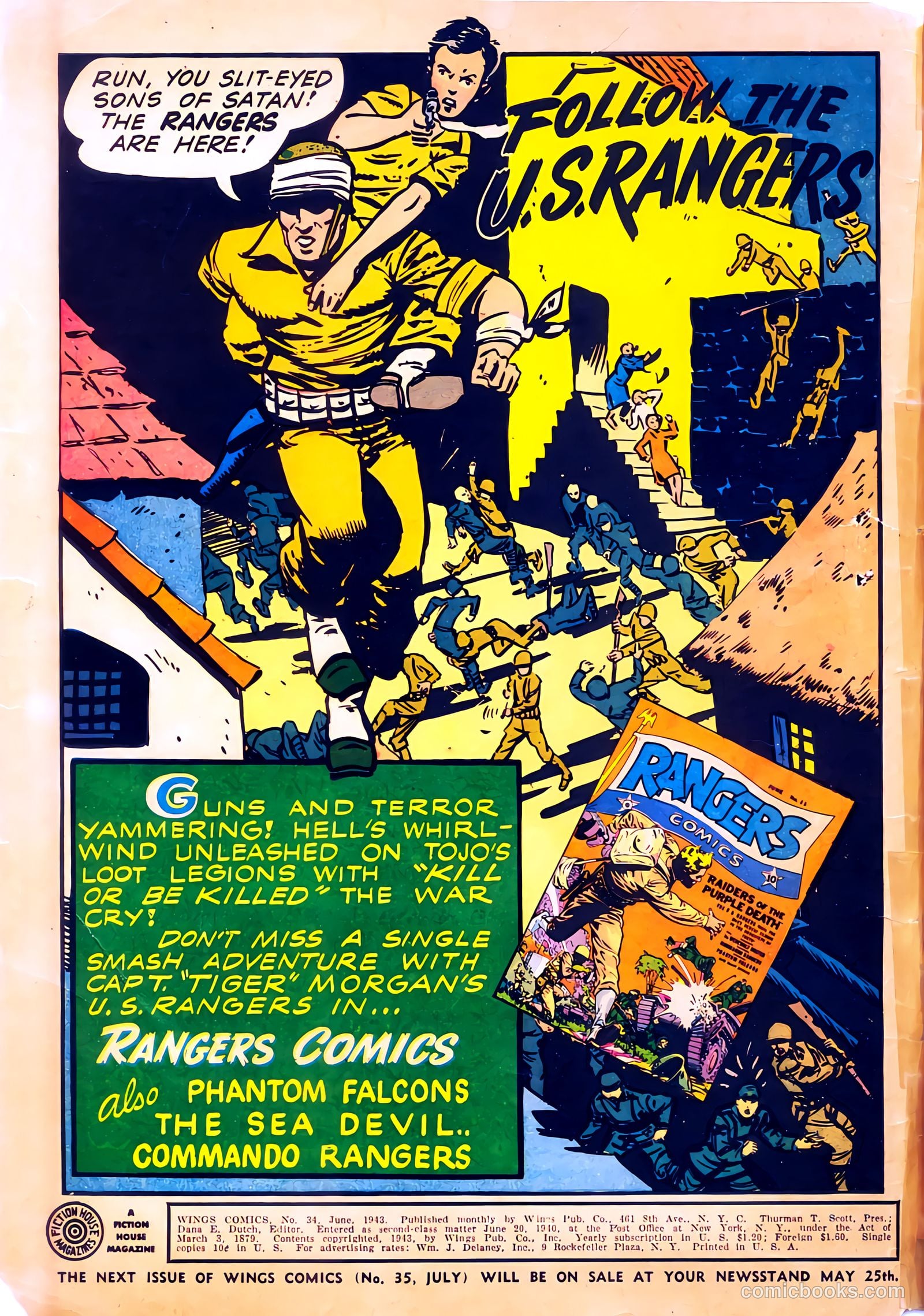 Wings Comics #34 (1943) — page 2 of 59