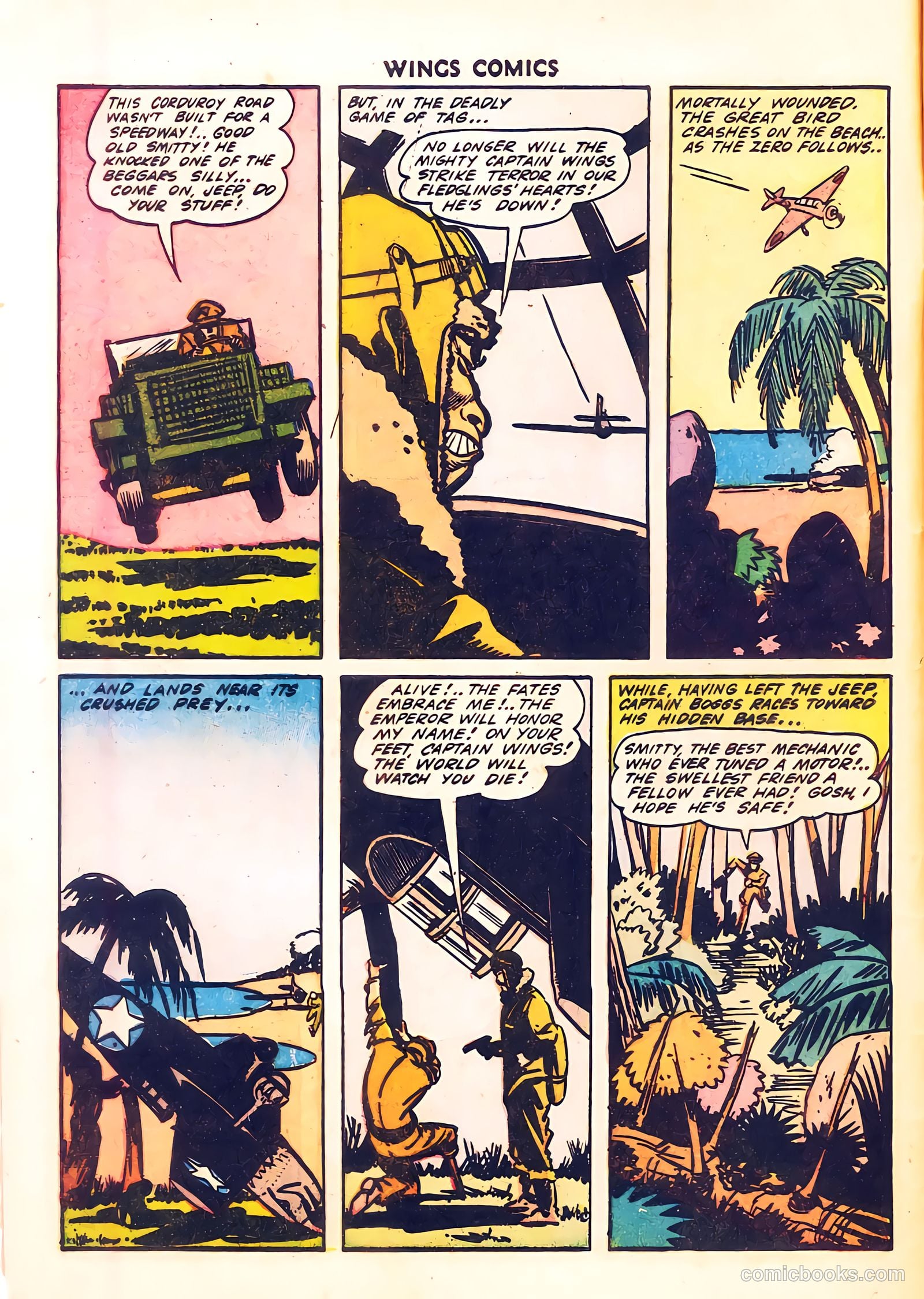 Wings Comics #34 (1943) — page 6 of 59