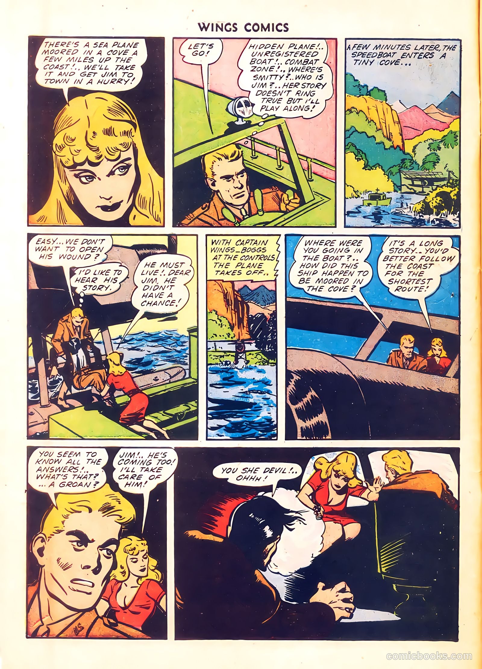 Wings Comics #34 (1943) — page 8 of 59