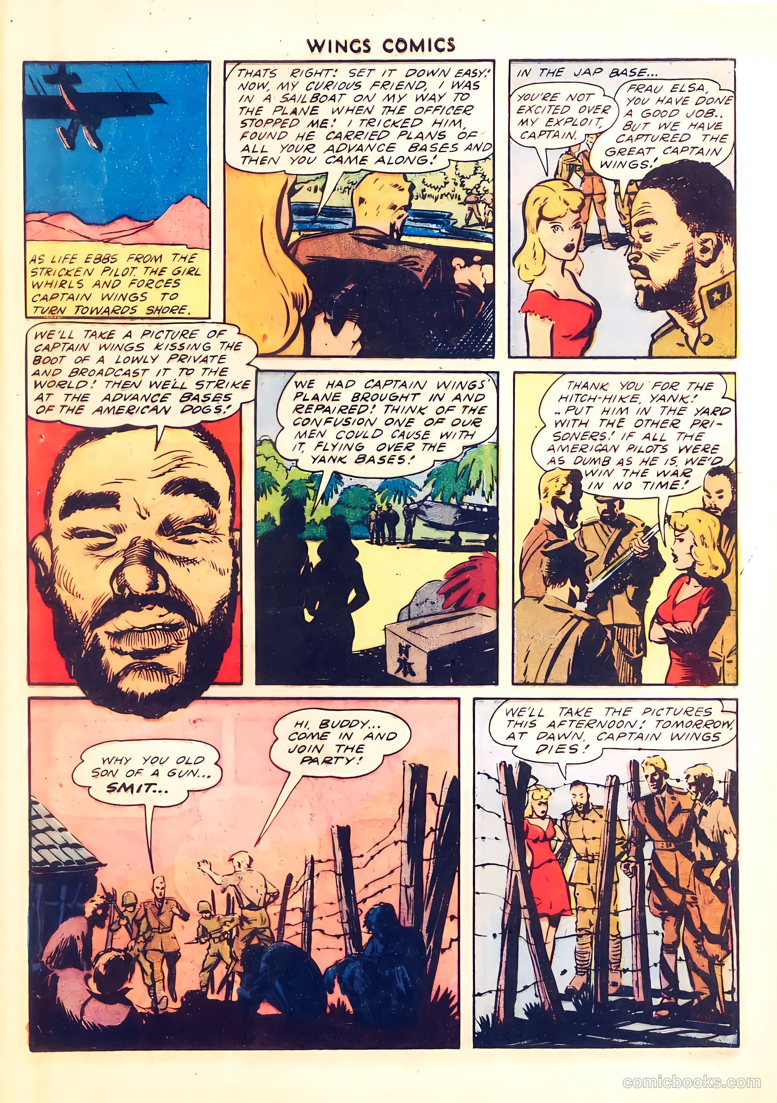 Wings Comics #34 (1943) — page 9 of 59
