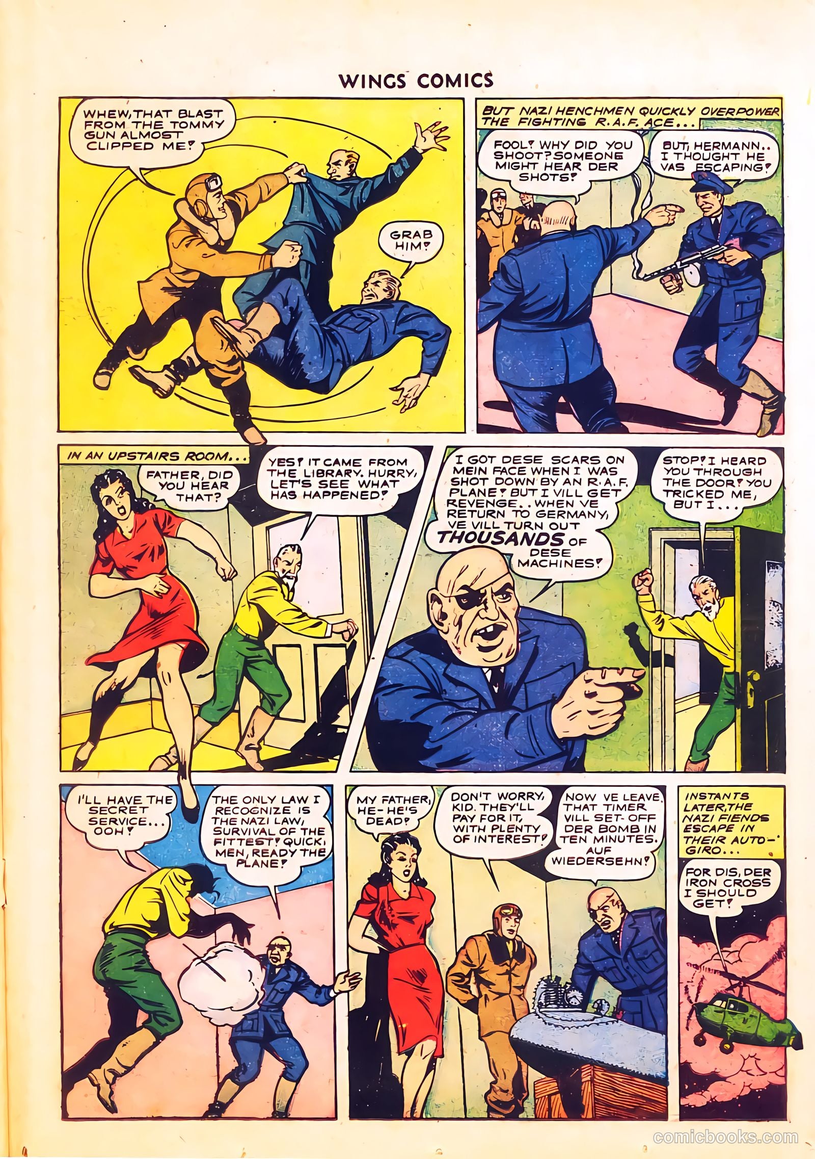 Wings Comics #34 (1943) — page 40 of 59
