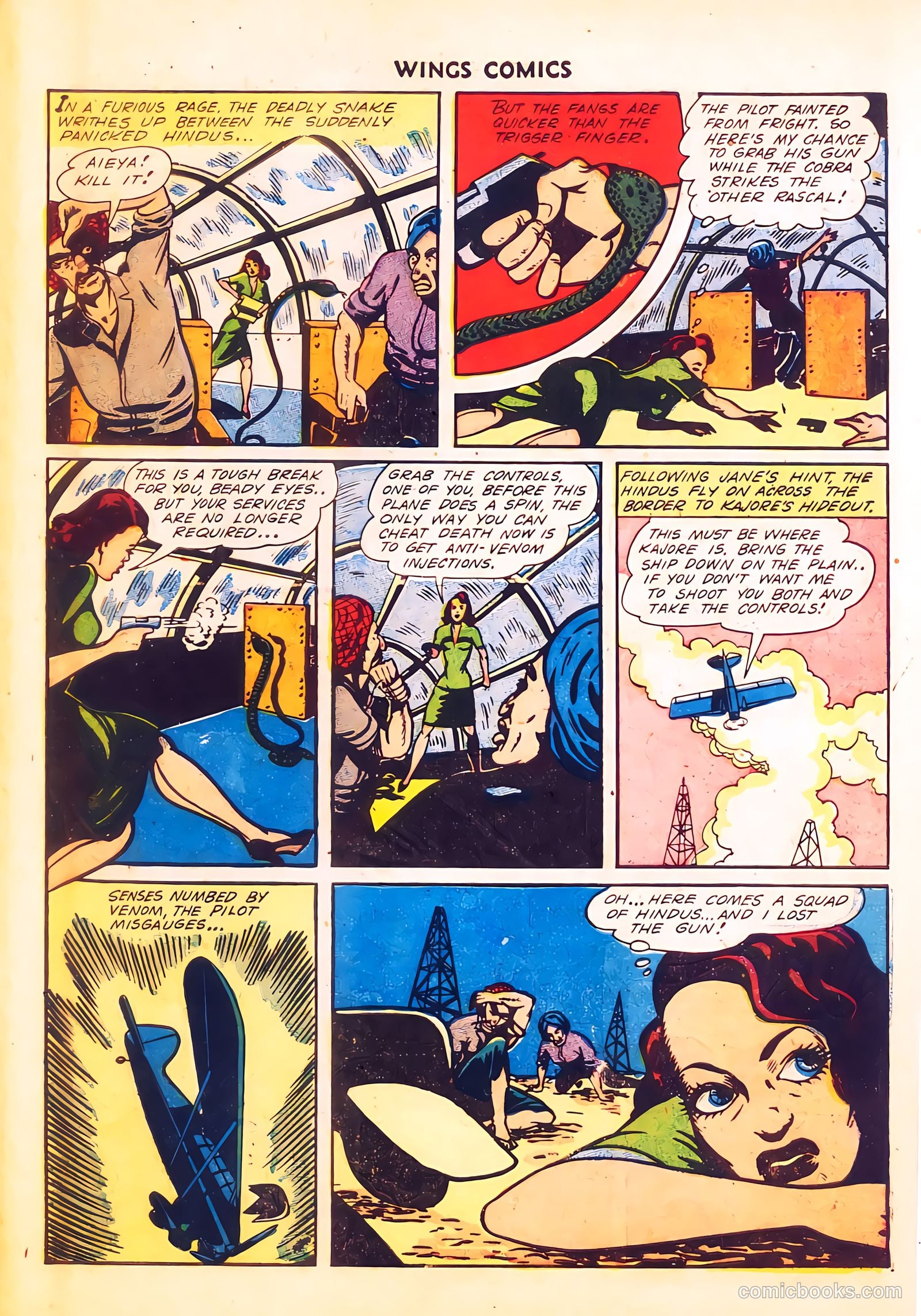 Wings Comics #34 (1943) — page 46 of 59