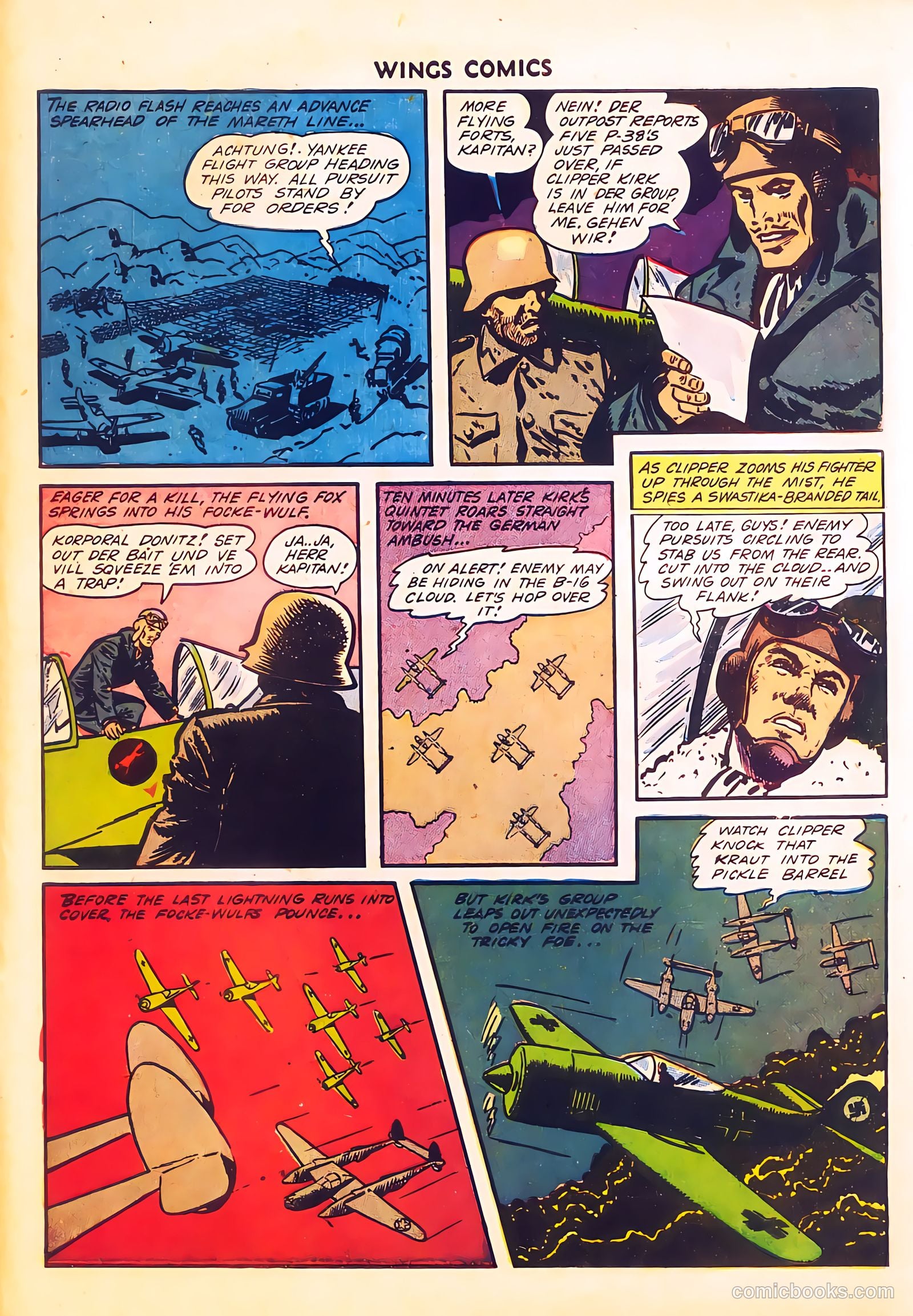 Wings Comics #34 (1943) — page 54 of 59