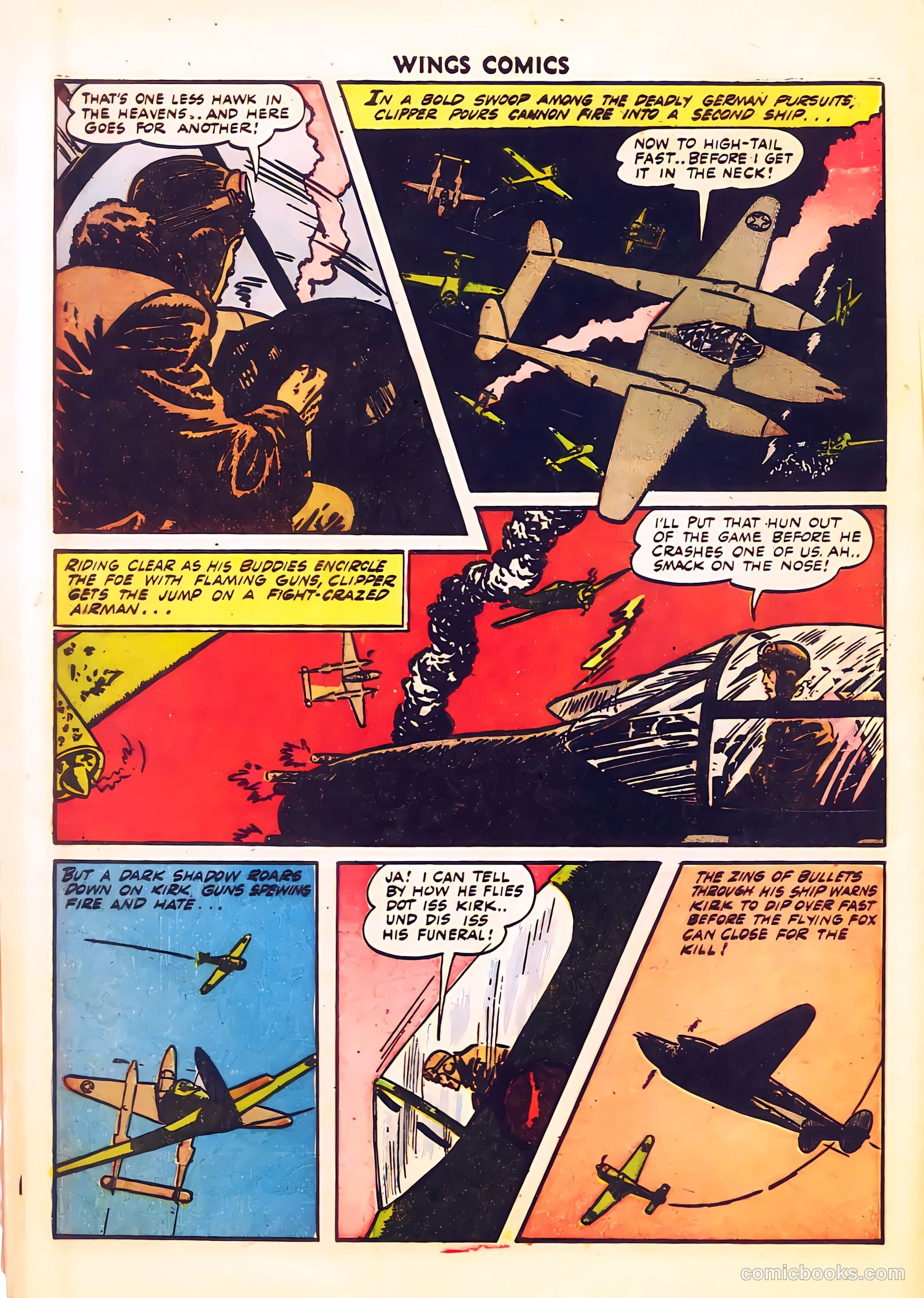 Wings Comics #34 (1943) — page 55 of 59
