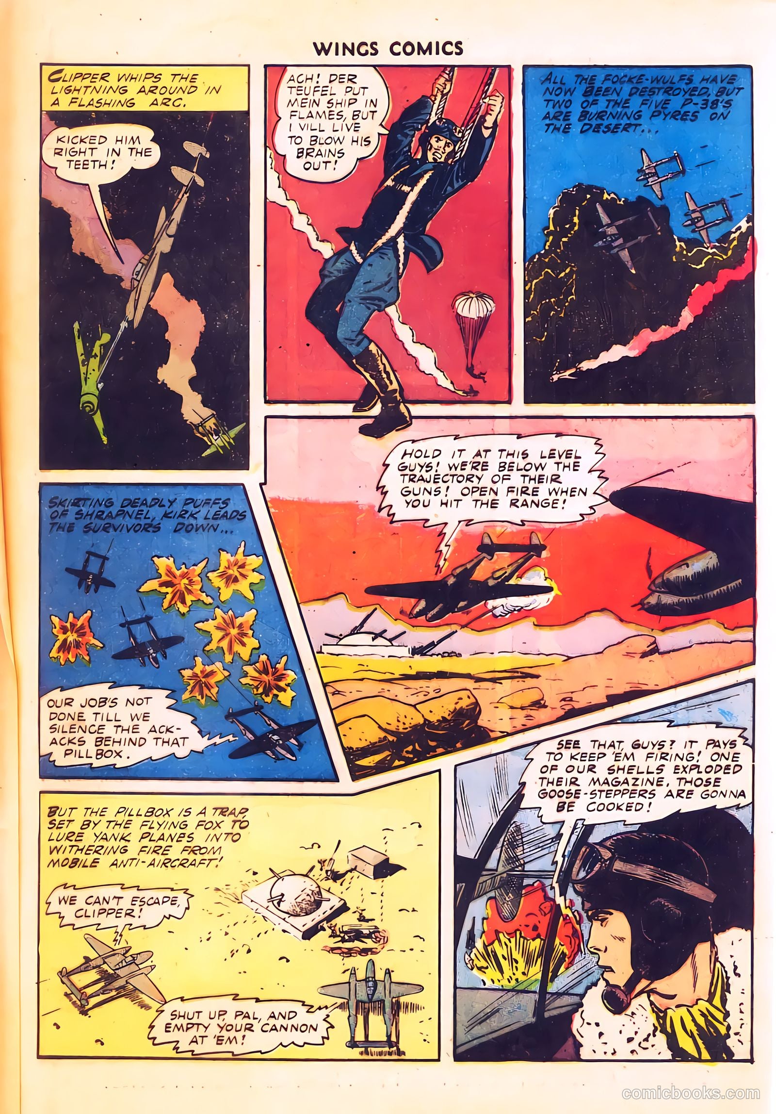 Wings Comics #34 (1943) — page 56 of 59