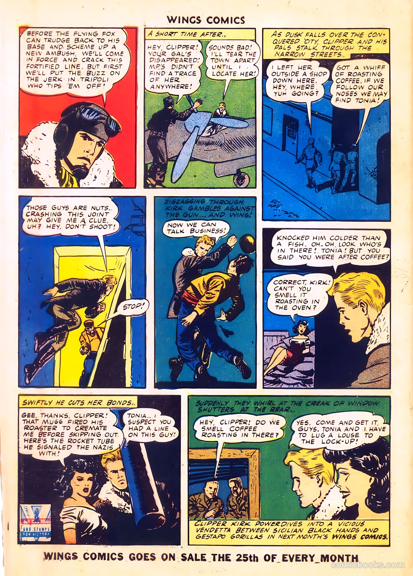 Wings Comics #34 (1943) — page 57 of 59