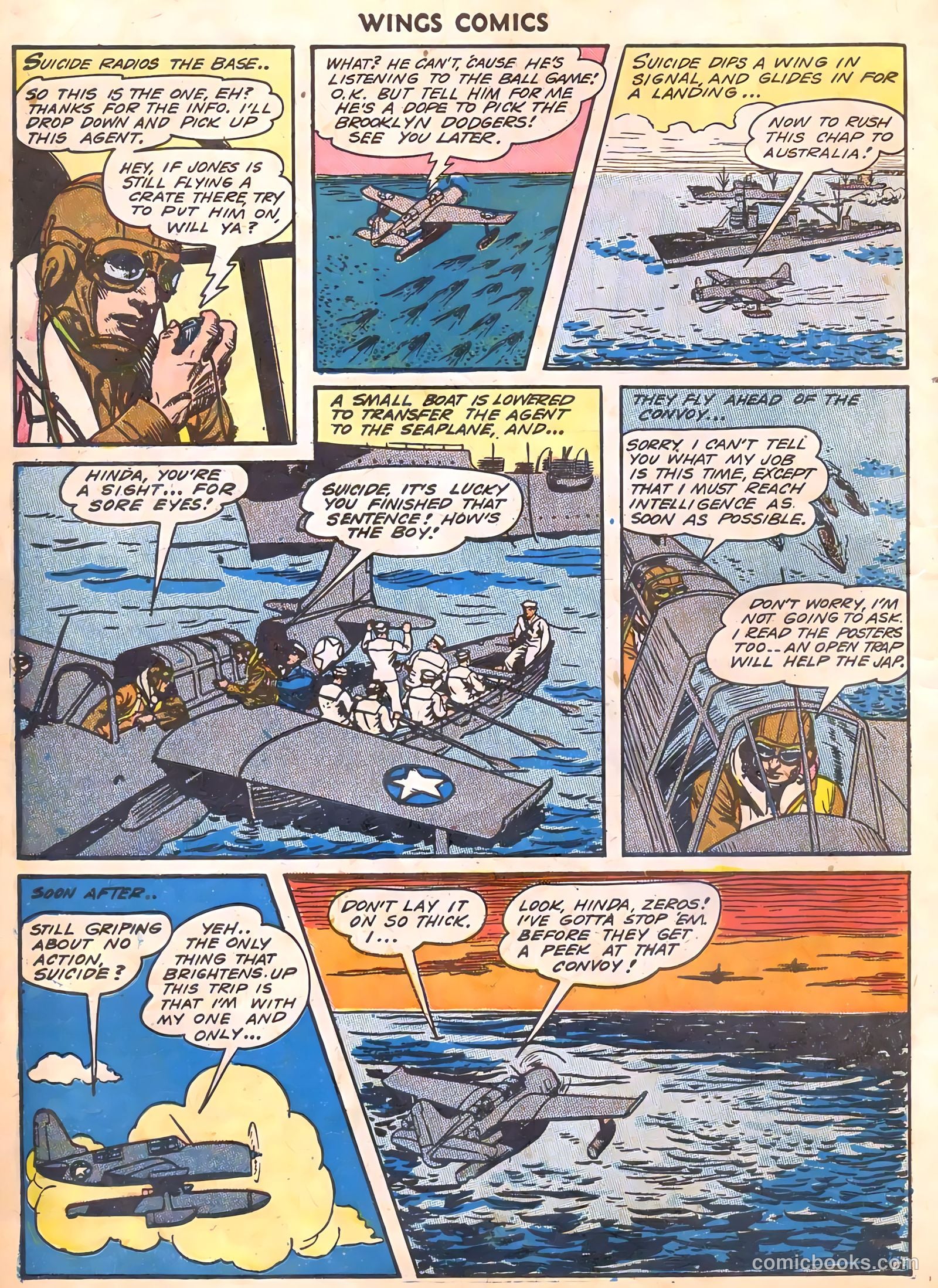 Wings Comics #35 (1943) — page 16 of 60