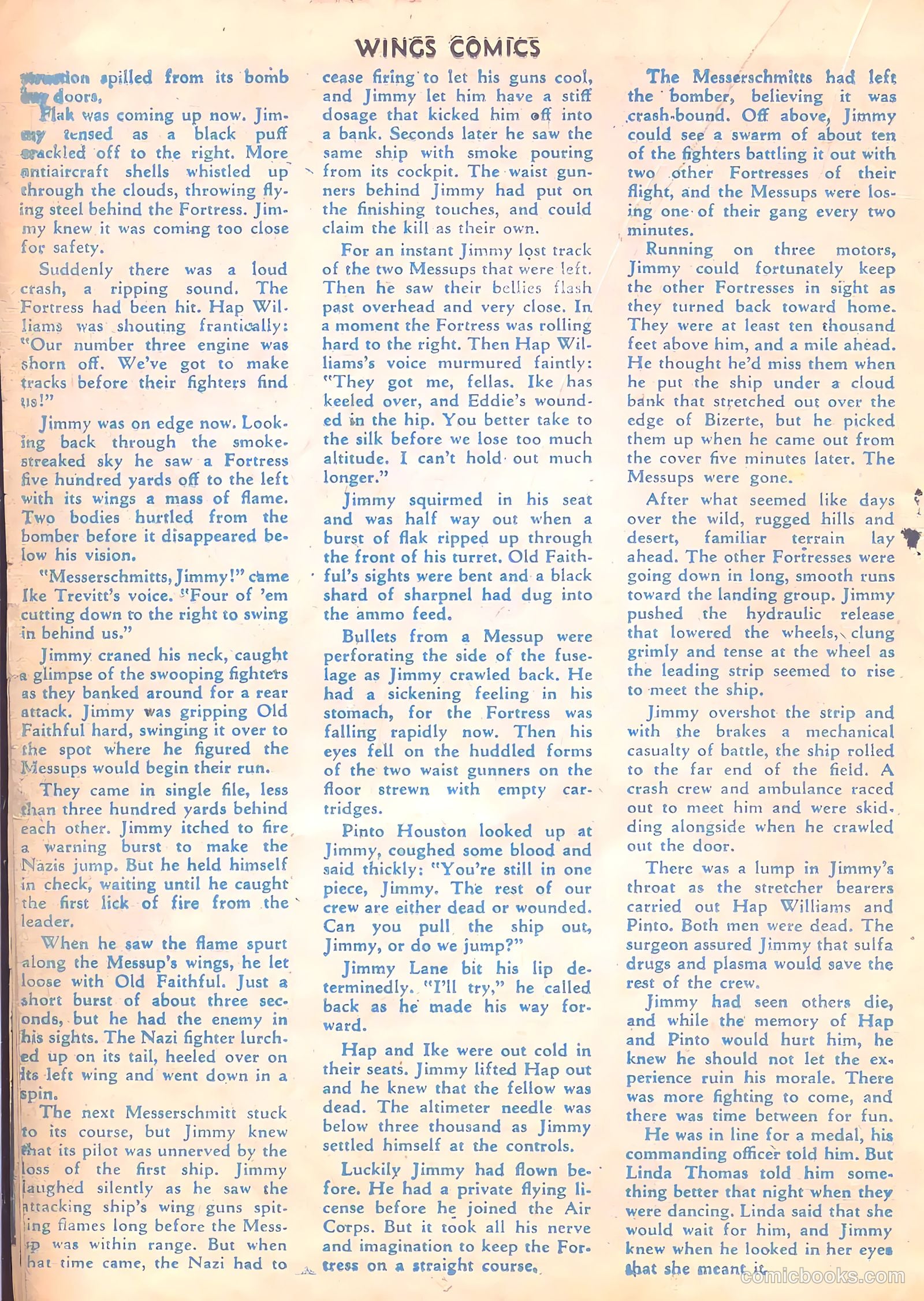 Wings Comics #35 (1943) — page 36 of 60