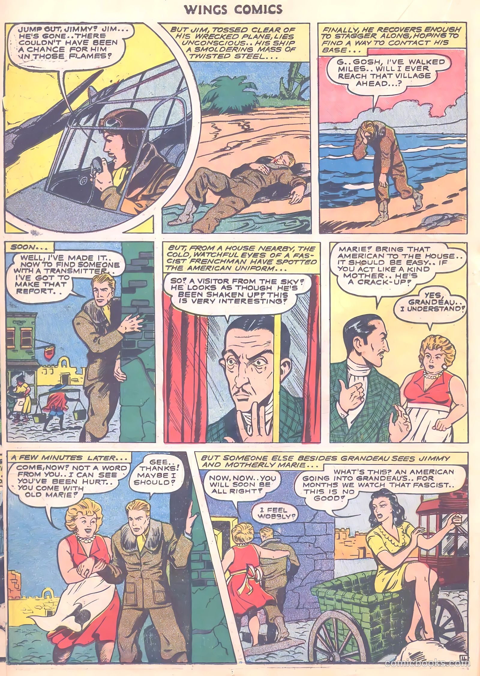 Wings Comics #35 (1943) — page 40 of 60