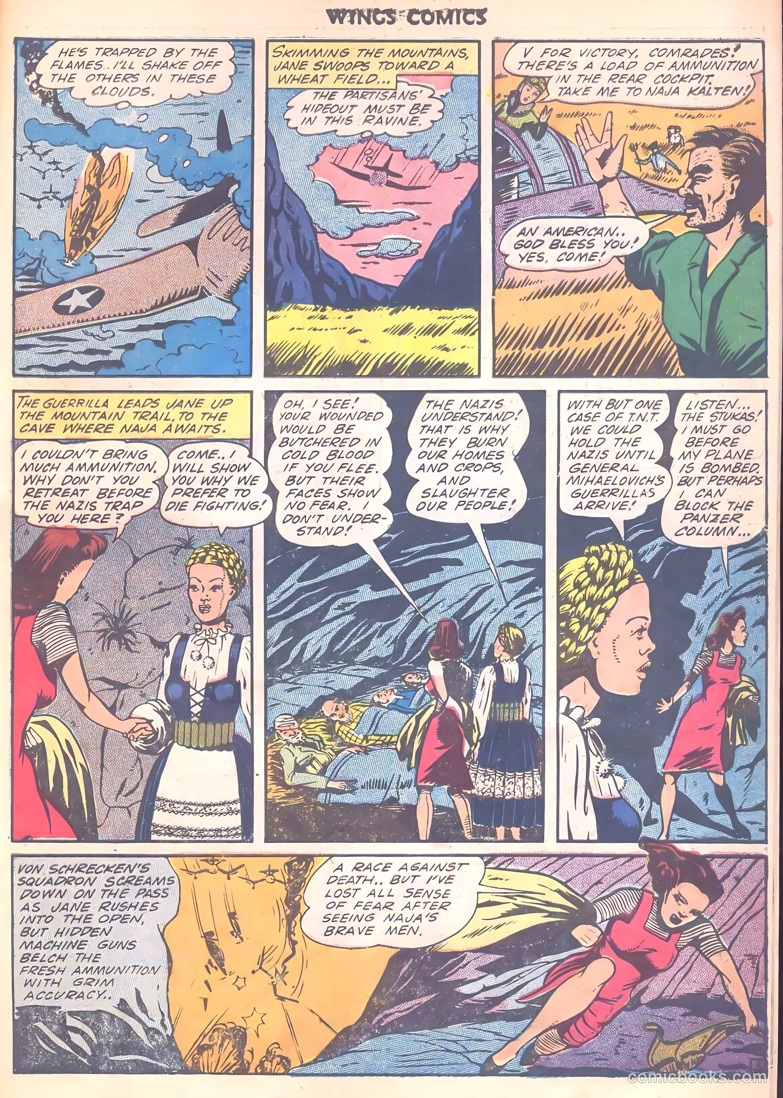 Wings Comics #35 (1943) — page 47 of 60