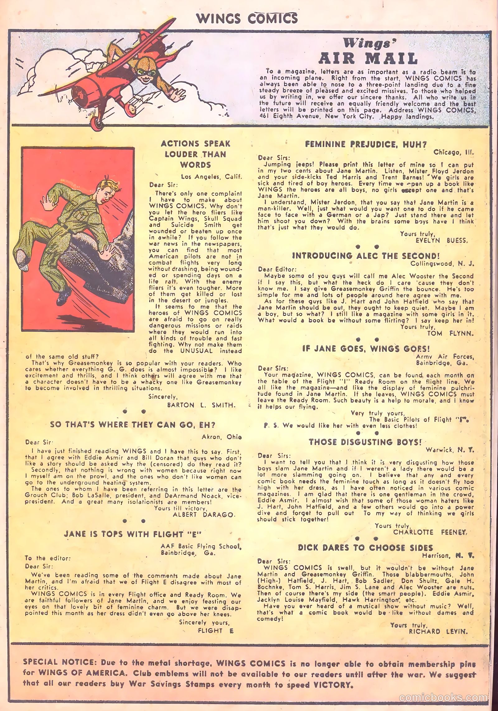 Wings Comics #35 (1943) — page 49 of 60