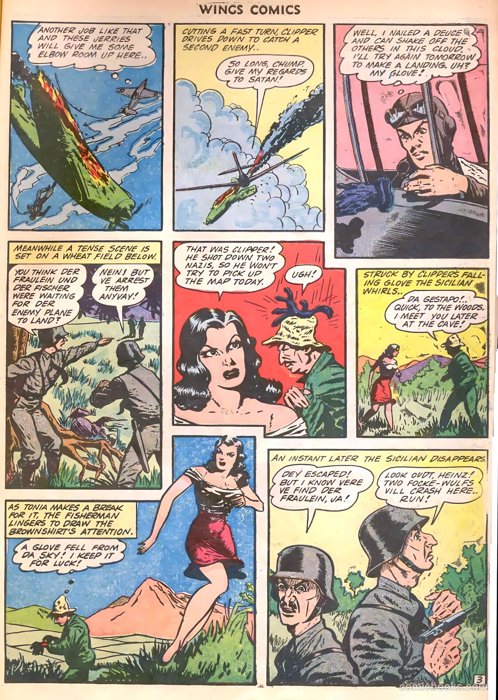 Wings Comics #35 (1943) — page 53 of 60